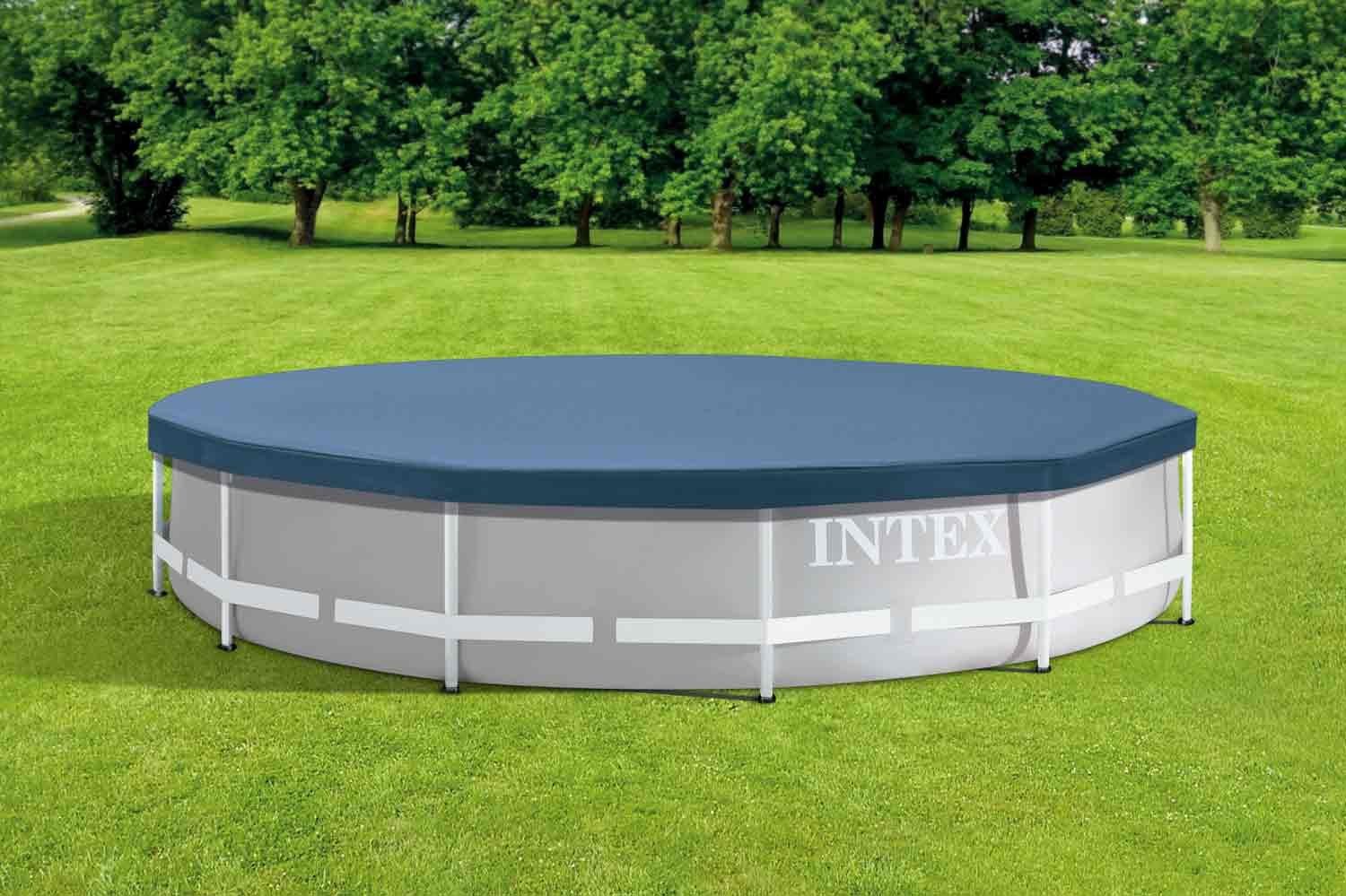 Intex Pool-Abdeckplane Krystal Clear Pool Basics (1-St), Poolabdeckung für 366cm Intex Framepool Abdeckplane