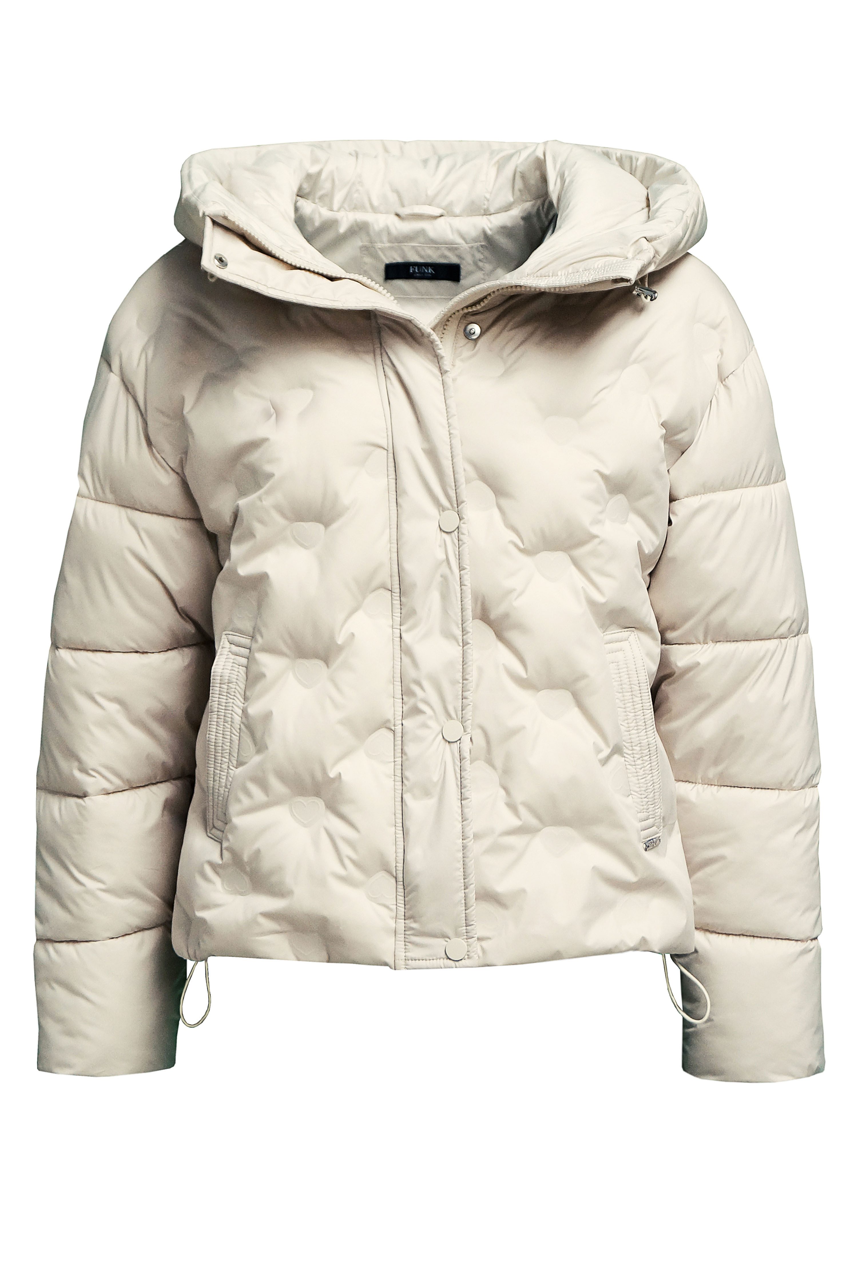 FUNK since 1776 Steppjacke weite Steppjacke mit stylischen Herzprints und K günstig online kaufen