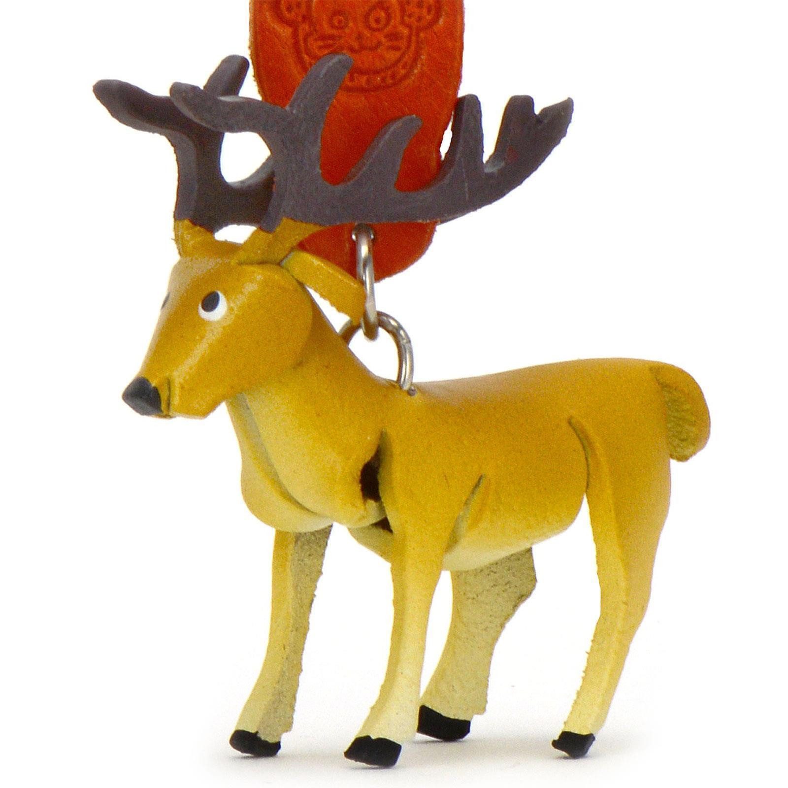 Schlüsselanhänger Set Hirsch Schlüsselanhänger aus Leder