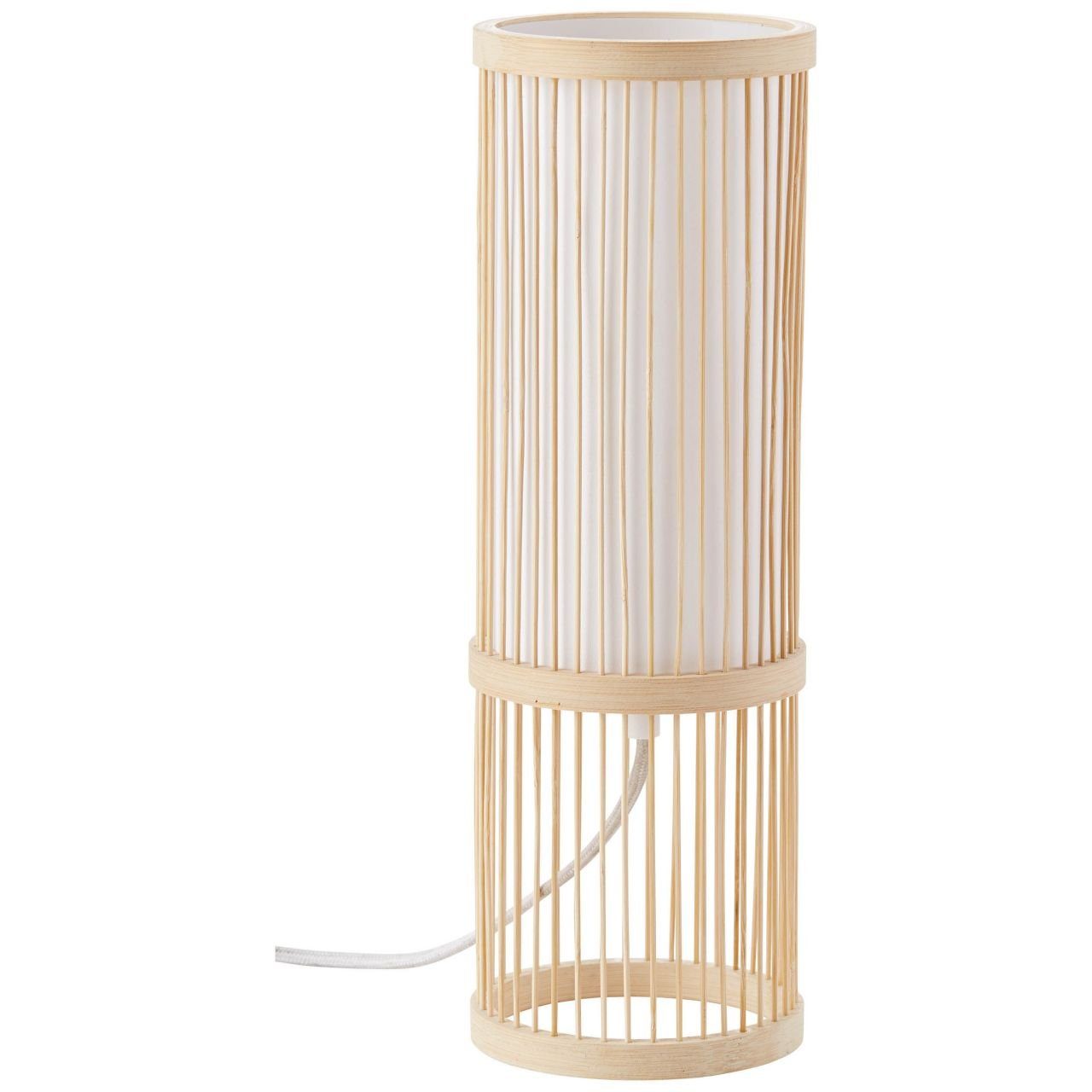 Tischleuchte 1x g.f. E27, Nori Nori, Brilliant natur/weiß A60, 40W, Lampe Normallamp Tischleuchte