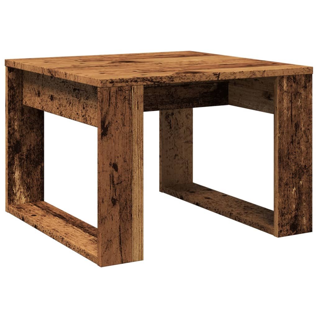 vidaXL Beistelltisch 50 x 50 cm Beistelltisch Holzwerkstoff 50x50x35 cm Altholz-Optik für W