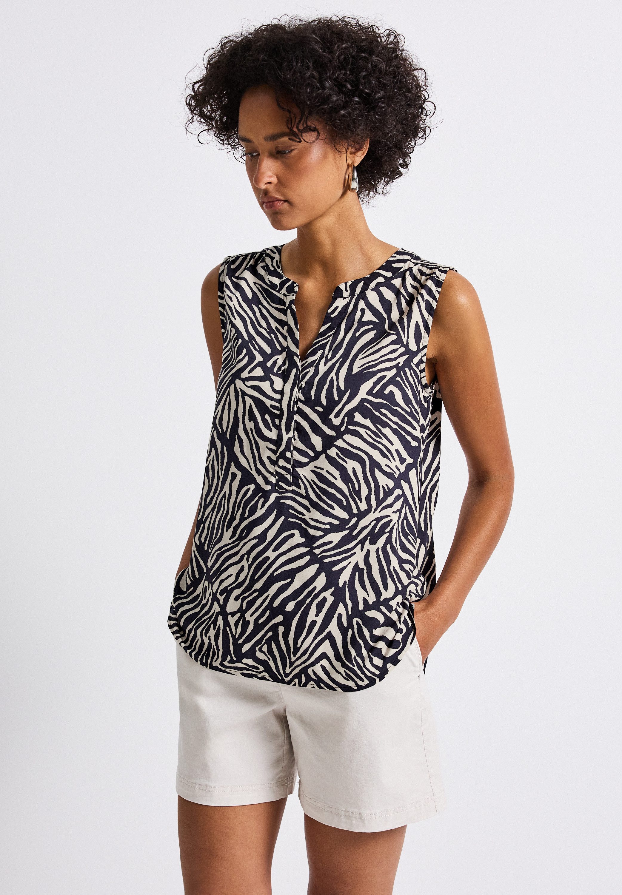 STREET ONE Blusentop mit allover Print günstig online kaufen