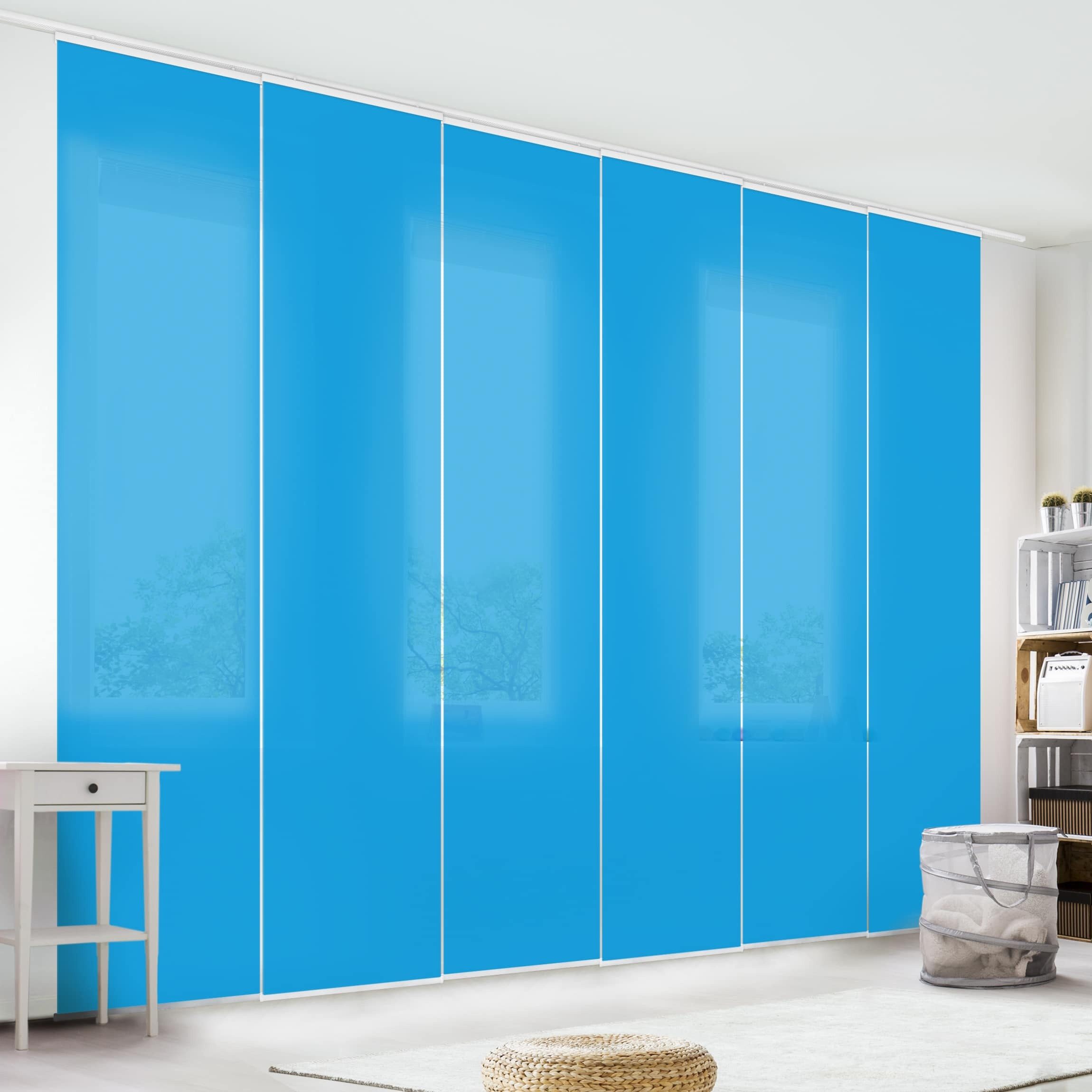Bilderdepot24 Schiebegardine modern Flächenvorhang blickdicht Enzian, günstig online kaufen