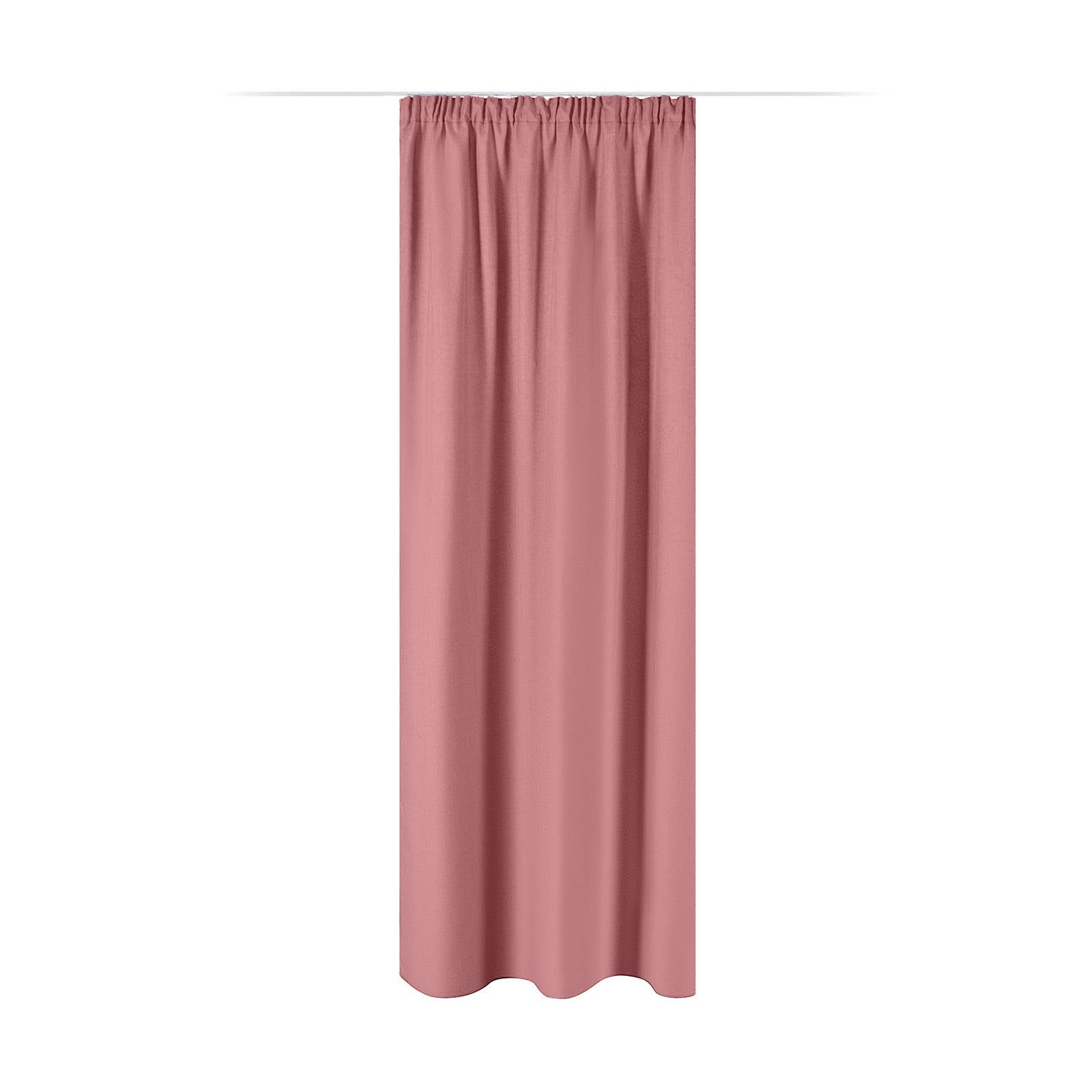 Gardine JEMIDI Vorhang blickdicht 140x245 cm, Leinenoptik