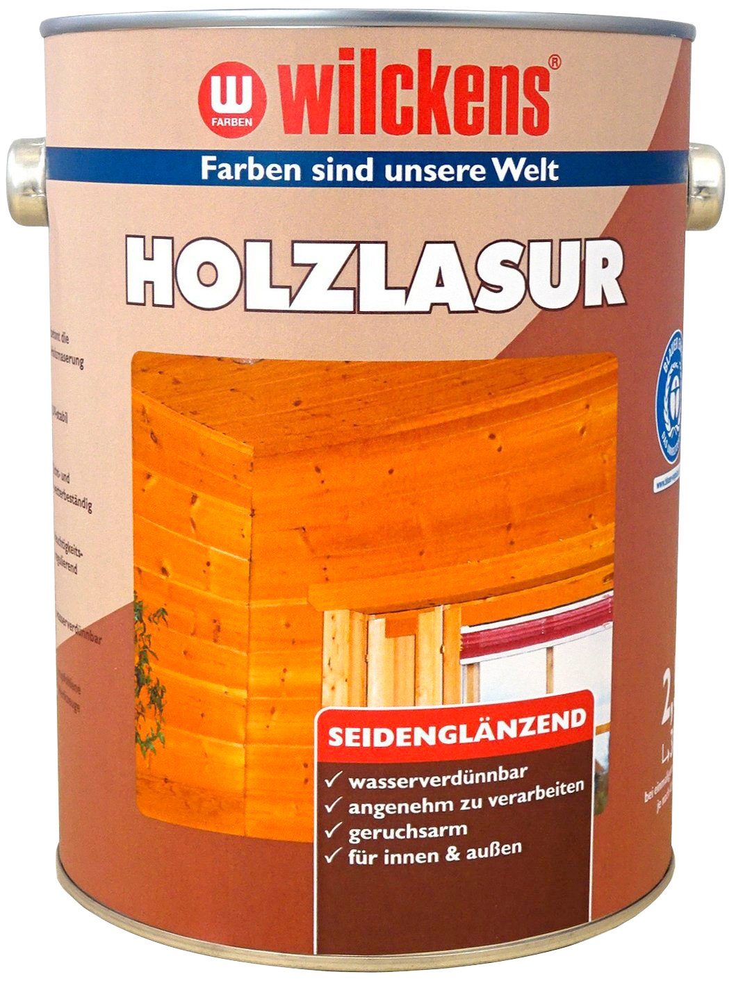 Wilckens seidenglänzend umweltfreundlich Holzschutzlasur LF, teak Farben