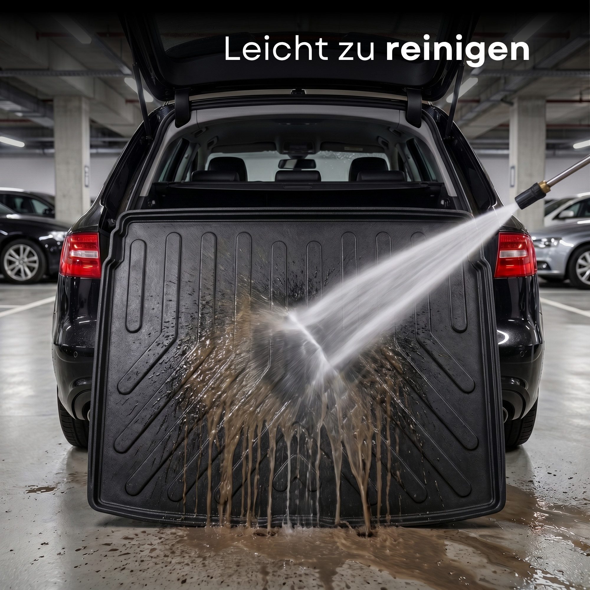 fussmattenprofi.com Auto-Fußmatte 3D auto Kofferraummatte für BMW X1 (U11) 2022-2026 (Oberer Ladeboden) (1 St), für BMW BMW X1 – Bild 4 von 5