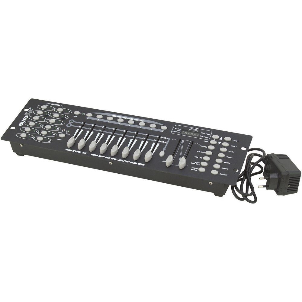 EUROLITE Discolicht Eurolite DMX Operator 192 DMX Controller 16-Kanal 19 Zoll-Bauform, Mus