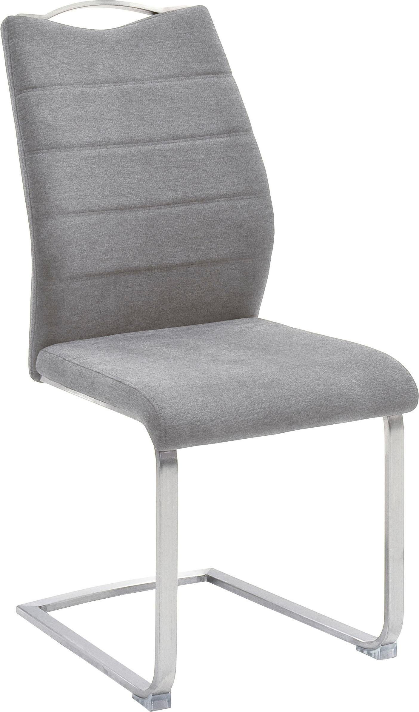 MCA furniture Freischwinger 2 St), belastbar Stuhl Ferrera bis (Set, | Grau Kg Grau 140