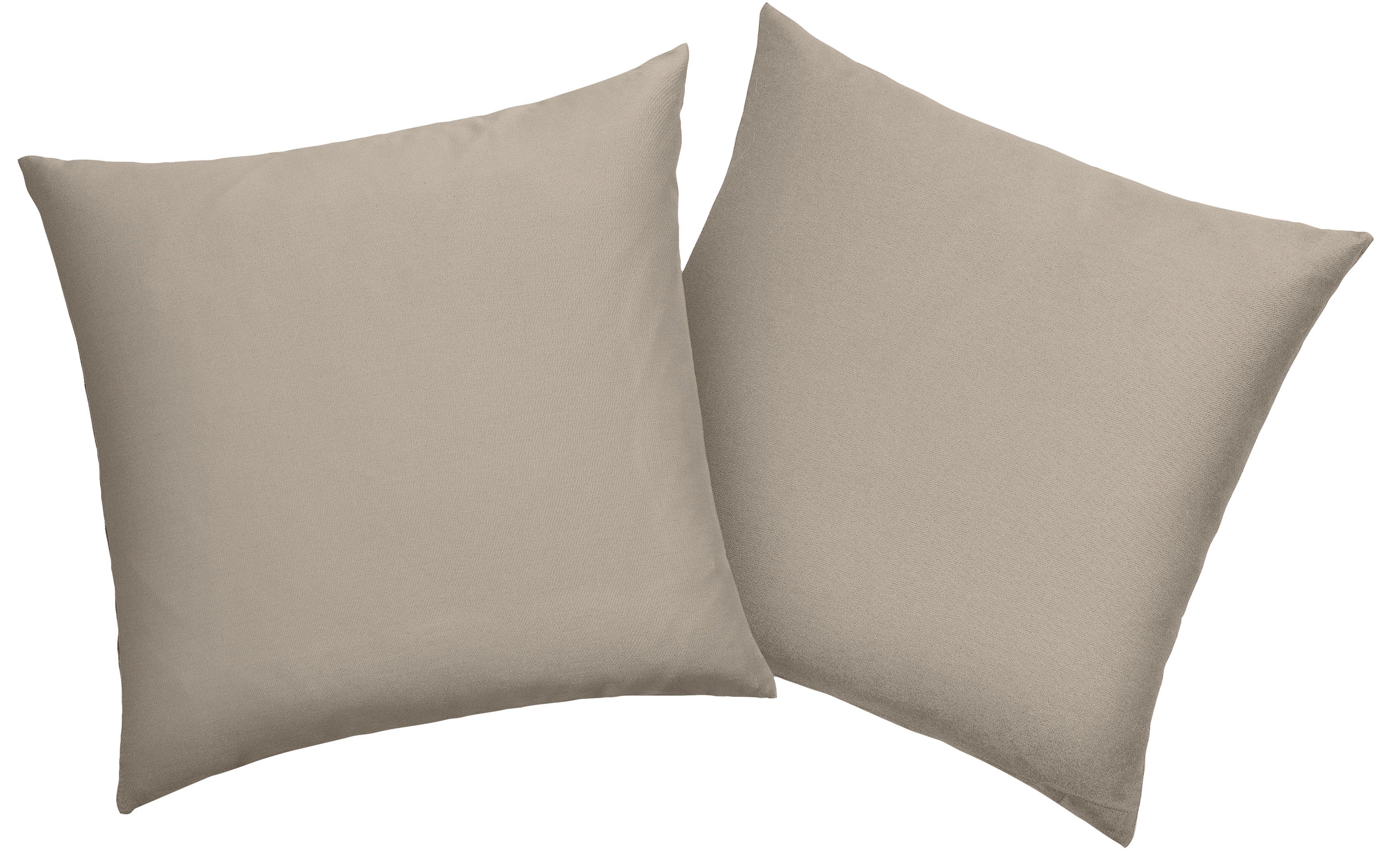 OTTO home Kissenbezug Desner 100% Microfaser, extra weich, allergikerfreundlich, (2 Stück), uni Kissenhülle, Premium Qualität, schnell trocknend, pflegeleicht