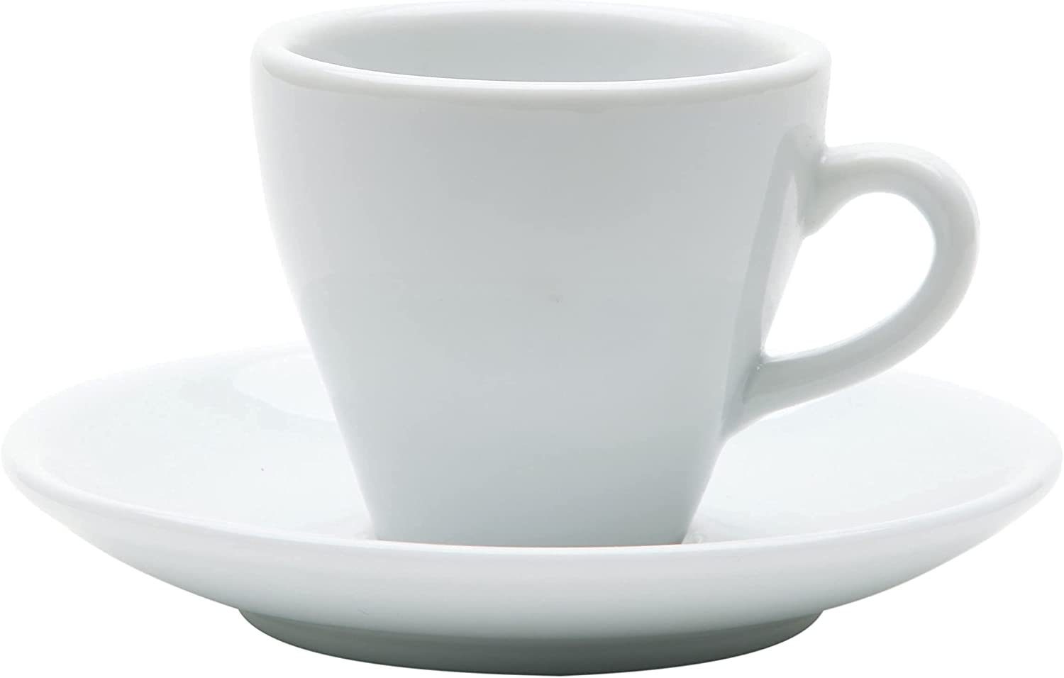 Gastro Spirit Espressotasse 12-teiliges Espresso-Tassen Set 90 ml, weiß, Porzellan, Italia Serie, Porzellan, 12-teiliges Set, 90 ml