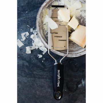 Microplane Küchenreibe Große Raspel Gourmet, Edelstahl, Kunststoff, Gummi