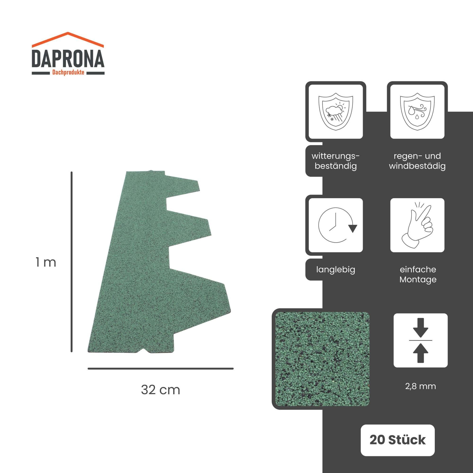DAPRONA Dachschindeln Dachschindeln, Hexagonal Muster 1m günstig online kaufen