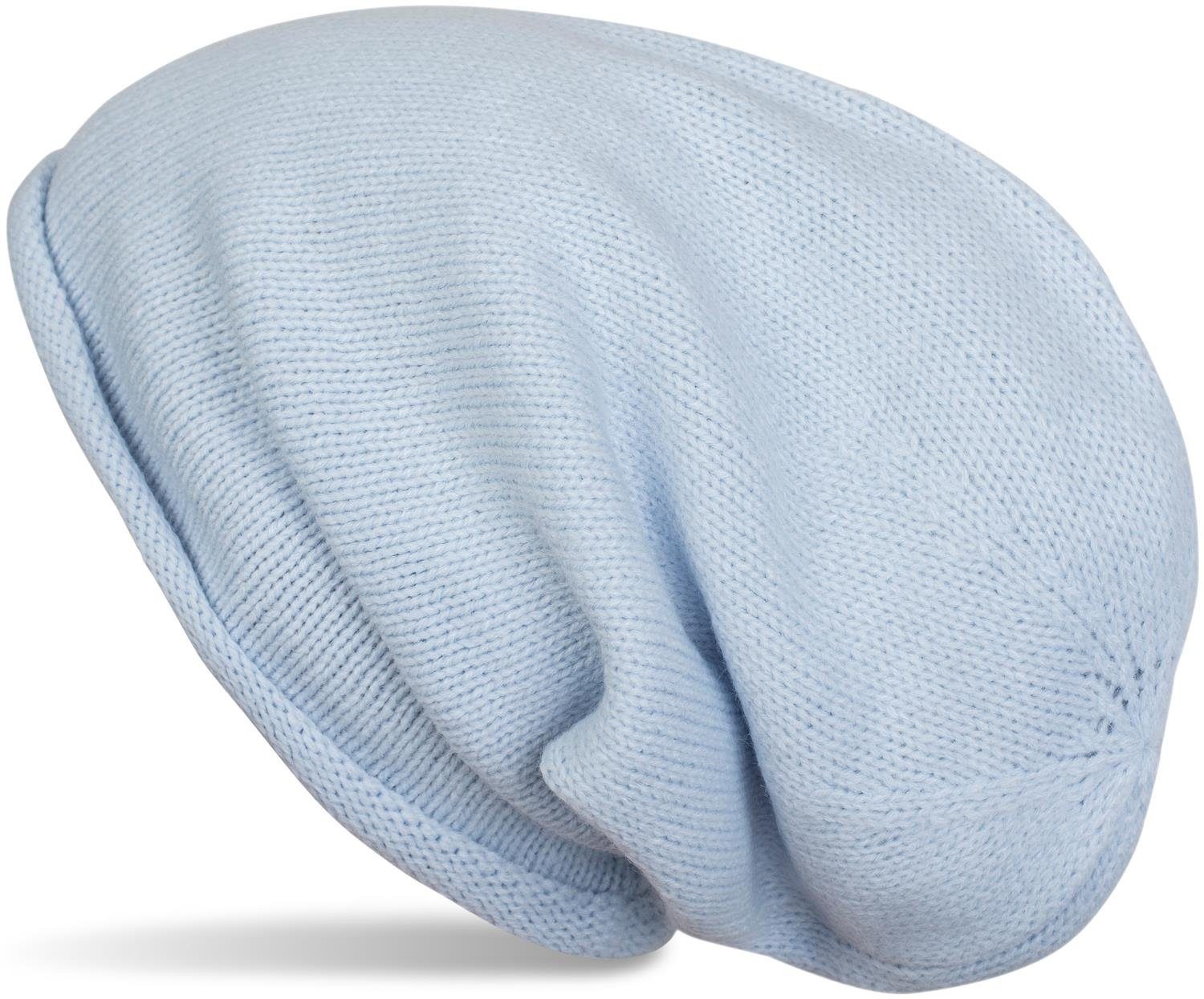 styleBREAKER Strickmütze Feinstrick Beanie Mütze mit Rollrand (1-St)