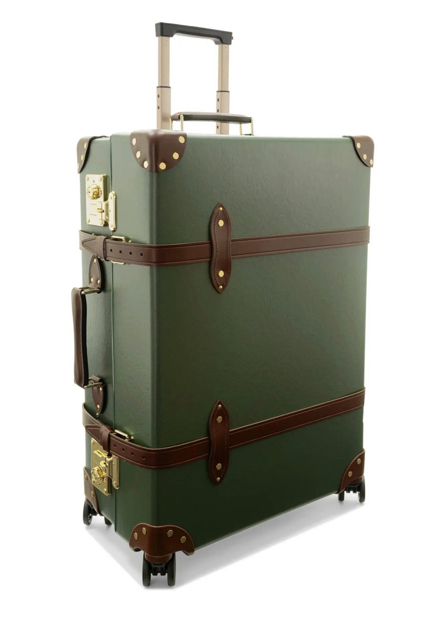 Globe Trotter Trolley Globe-Trotter Centenary Check-In 4-Rad Koffer Reise Tasche, 4 Rollen, vulkanisierter Faserstoff – leicht, robust und exklusiv