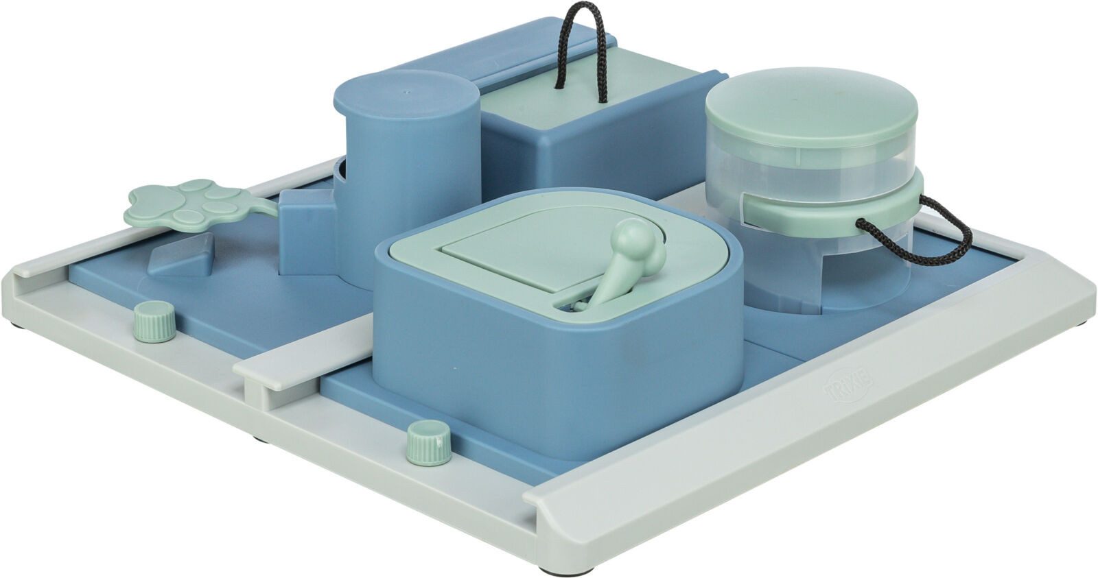 TRIXIE Tier-Intelligenzspielzeug Poker Box 2 Strategiespiel - diverse - 31 × 31 cm, Kunststoff