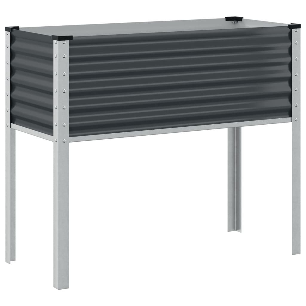 vidaXL Blumentopf Pflanzkübel Anthrazit 100x41x90 Stahl günstig online kaufen