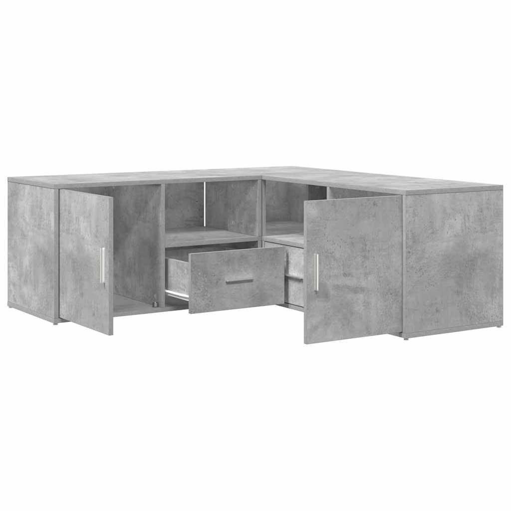 vidaXL Schuhschrank Eckregal Betongrau 200x40x45 cm günstig online kaufen