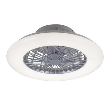 Lampenwelt Deckenventilator, LED Deckenventilator Wohnzimmerlampe dimmbar Fernbedienung CCT D 50 cm