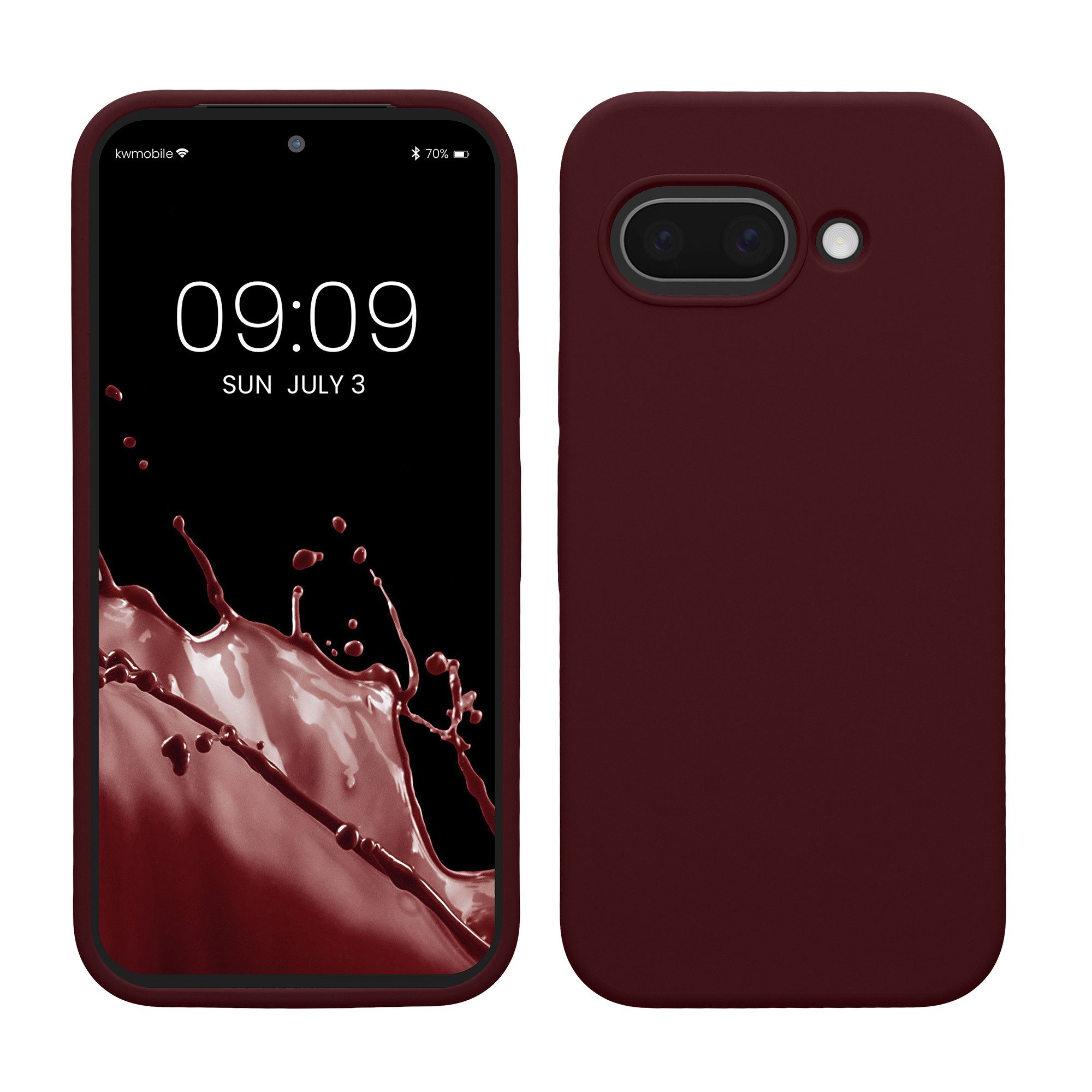 kwmobile Handyhülle Hülle für Google Pixel 9a, Hülle Silikon gummiert - Handyhülle - Handy Case Cover