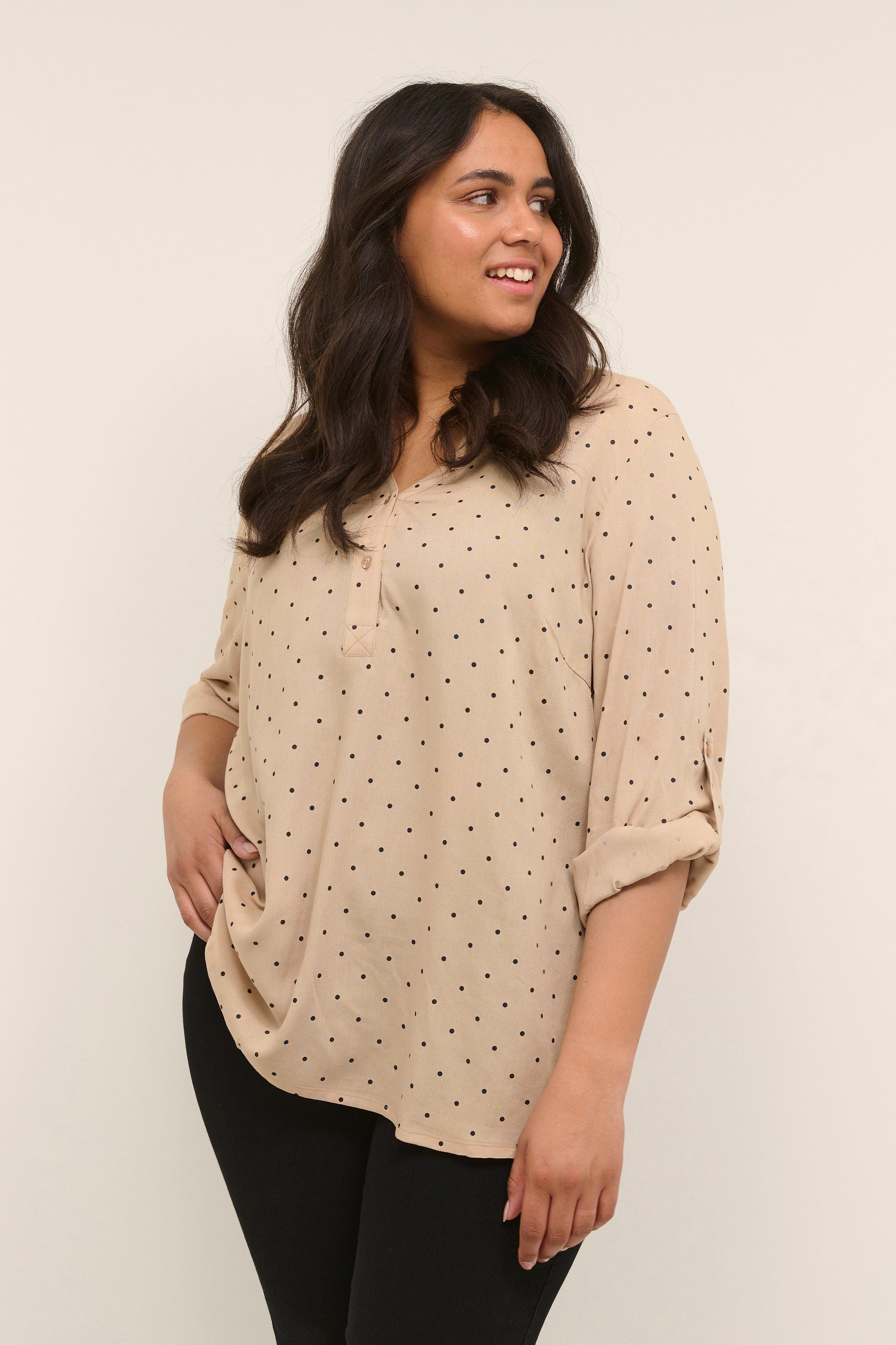 Langarmbluse Langarm-Bluse KCjoy