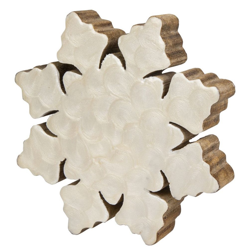 MICA Weihnachtsfigur Schneeflocke weiß - ca. günstig online kaufen