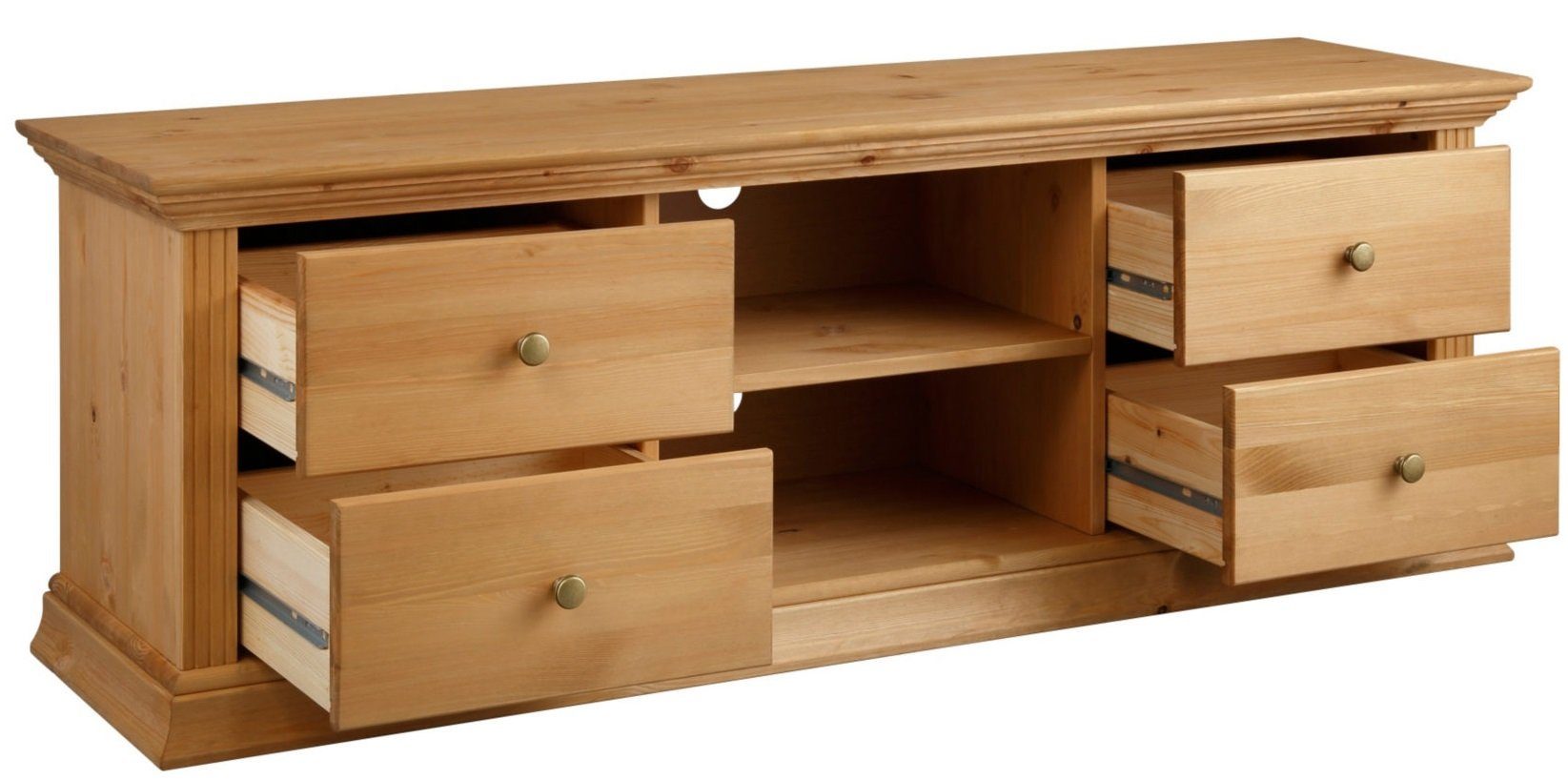 Clever-Moebel TV-Schrank TV Lowboard aus Kiefernholz günstig online kaufen