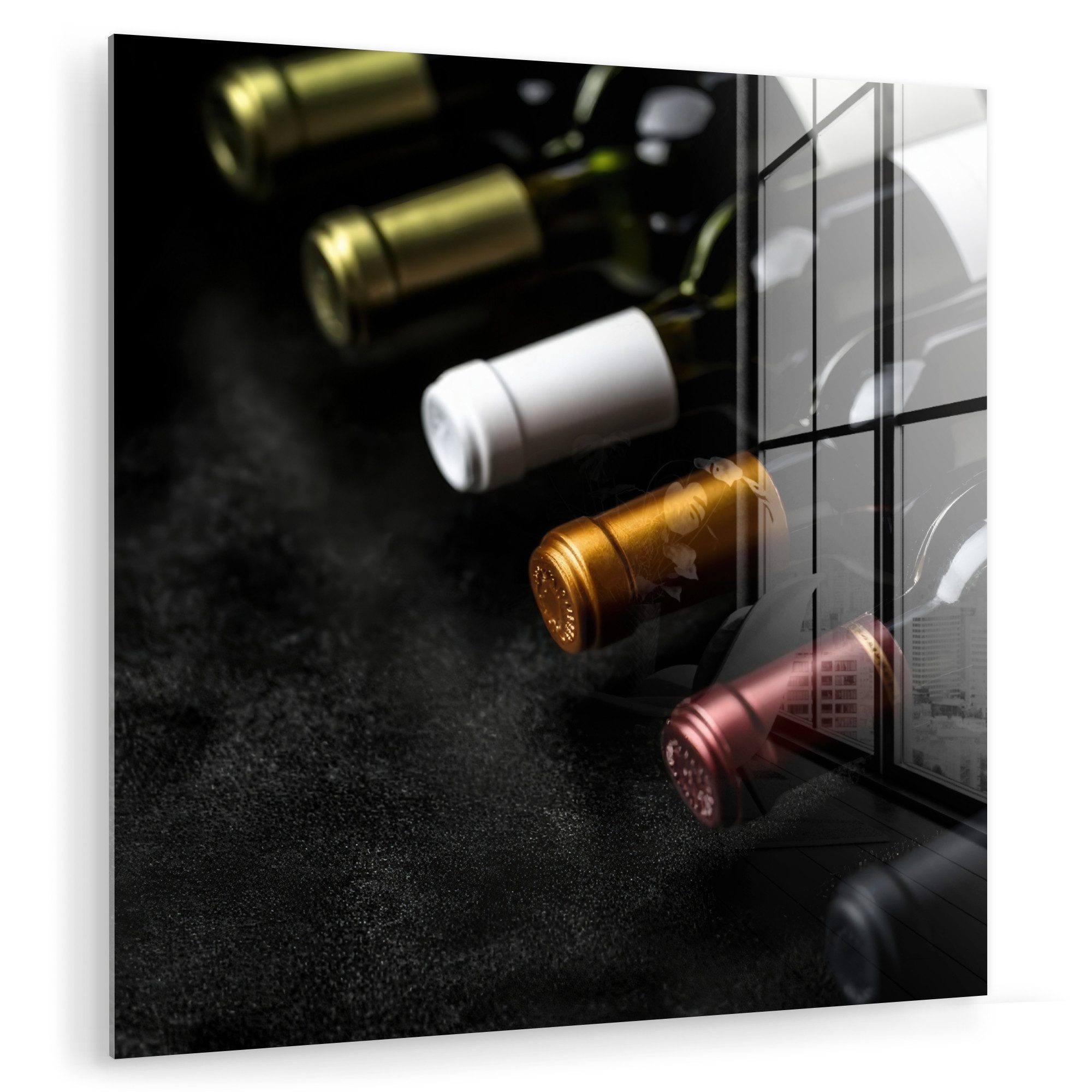 MuchoWow Acrylglasbild Wein - Flaschen - günstig online kaufen