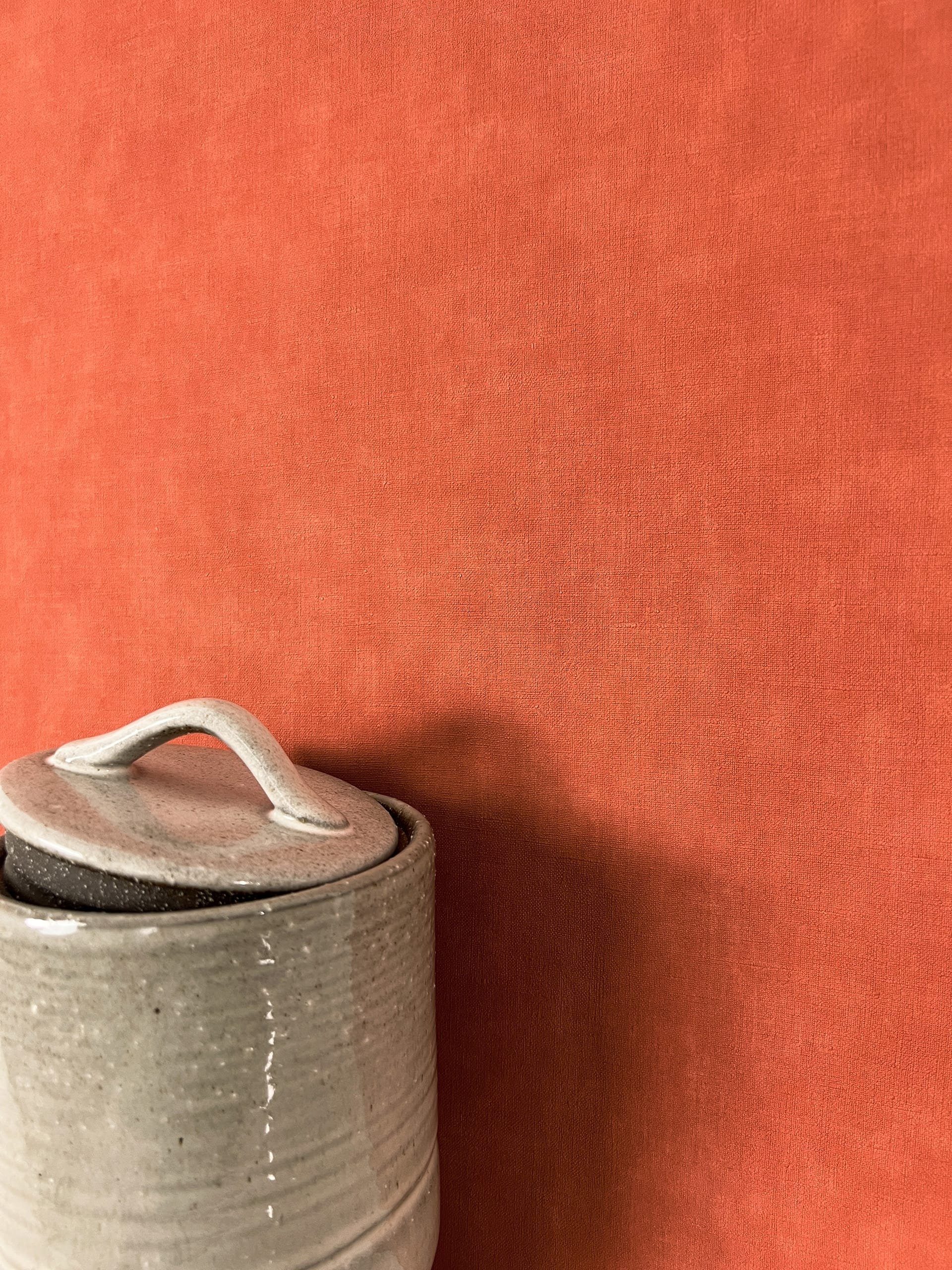 Newroom Vliestapete, Rot Tapete Modern Unifarbe - Universal Einfarbig Rostrot Uni Struktur Monochrom für Wohnzimmer Schlafzimmer Küche