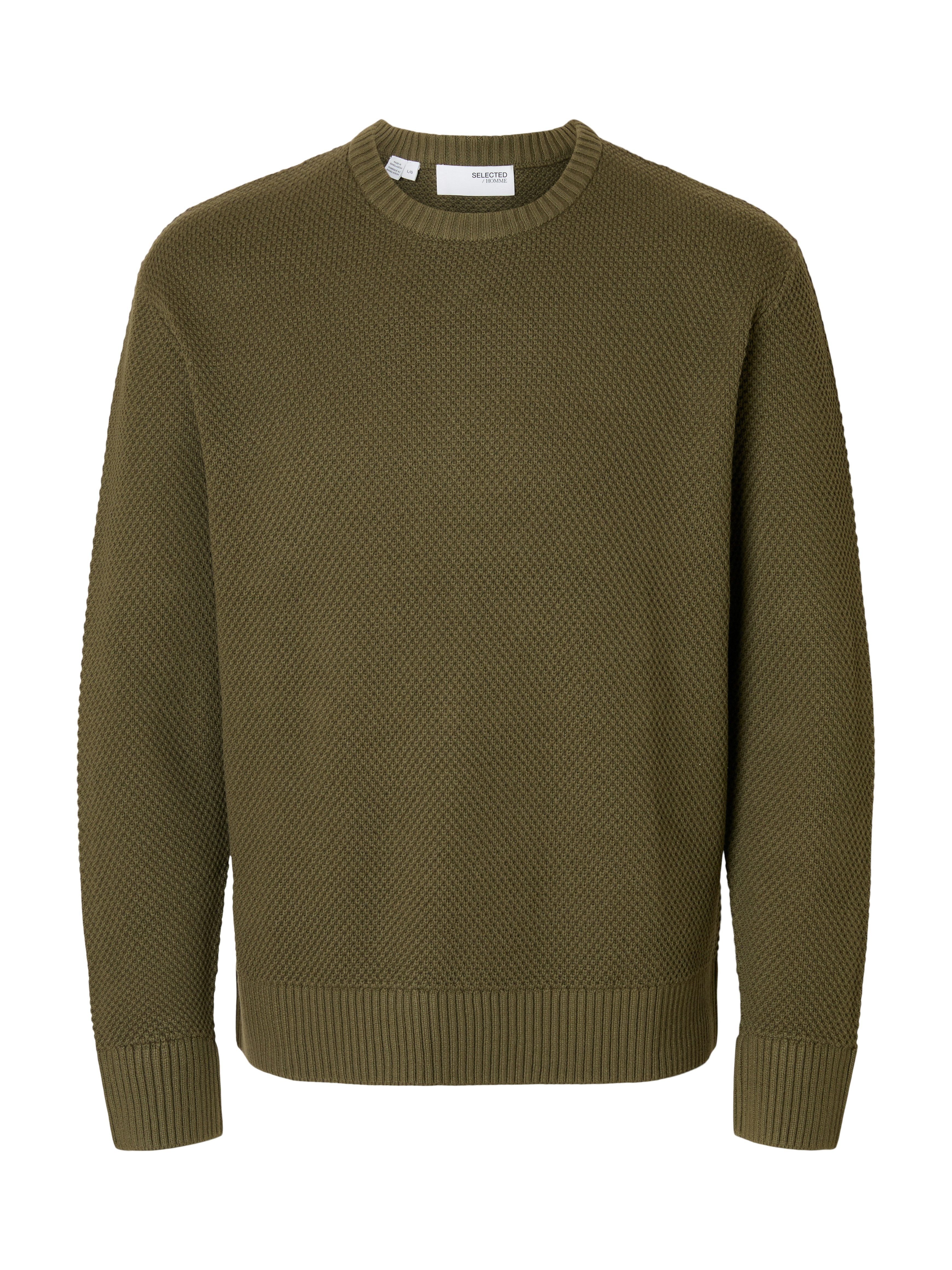 Selected Rundhalspullover SLHHENNY LS KNIT RELAXED günstig online kaufen