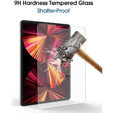 CoolGadget Schutzfolie Panzerfolie für iPad Pro 12.9 (2020/2021), (9H+ Hartglas, Bubble Free), Panzerglas Schutzfolie für Apple iPad Pro 12.9 (2020/2021) Folie