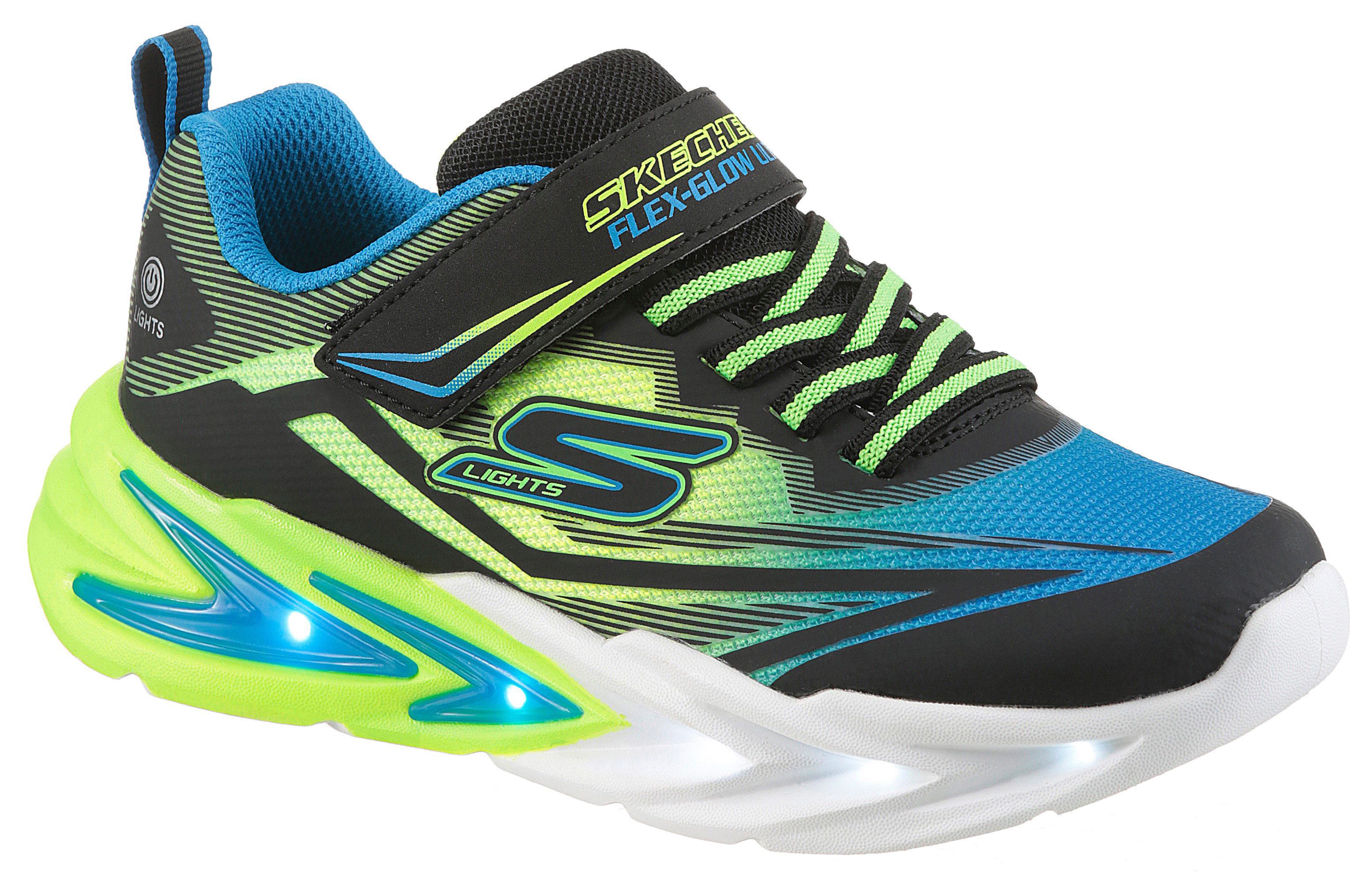 Skechers FLEX-GLOW ULTRA Sneaker Klettschuh zum Schlüpfen, Größenschablone zum Download