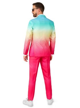 Opposuits Kostüm Funky Fade Anzug, Anzug mit fließendem Farbverlauf für freshe Typen