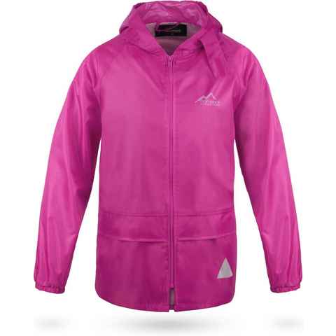 normani Regenjacke Kinder Regenjacke Seattle Outdoorjacke Regenmantel mit Kapuze und 3M Reflektoren - Wassersäule: 5000 mm