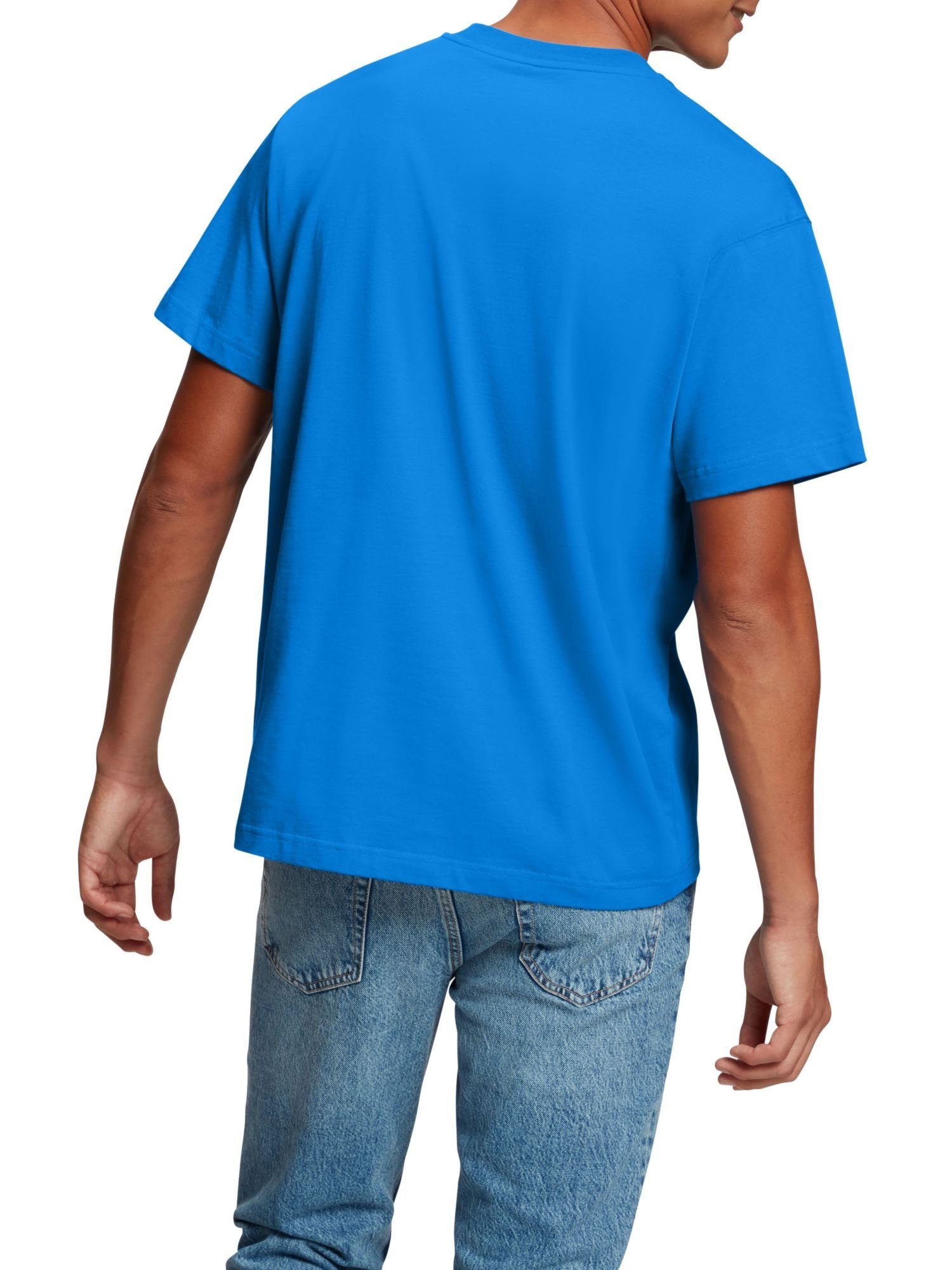 Esprit T-Shirt Yagi Archive mit (1-tlg) BLUE T-Shirt Grafik-Logo