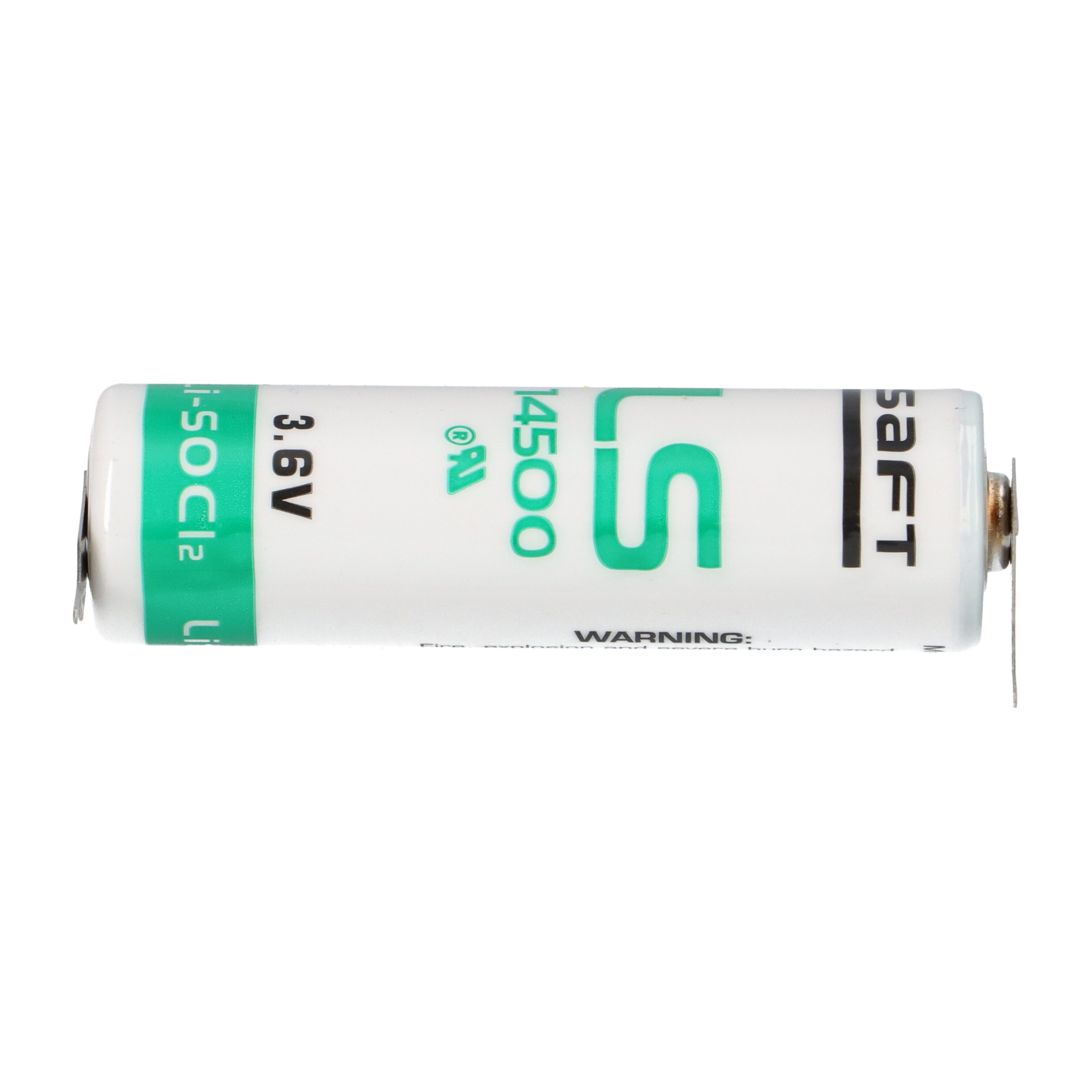 Saft Saft Lithium 3,6V Batterie LS14500-3PF AA - pin ++/- Batterie
