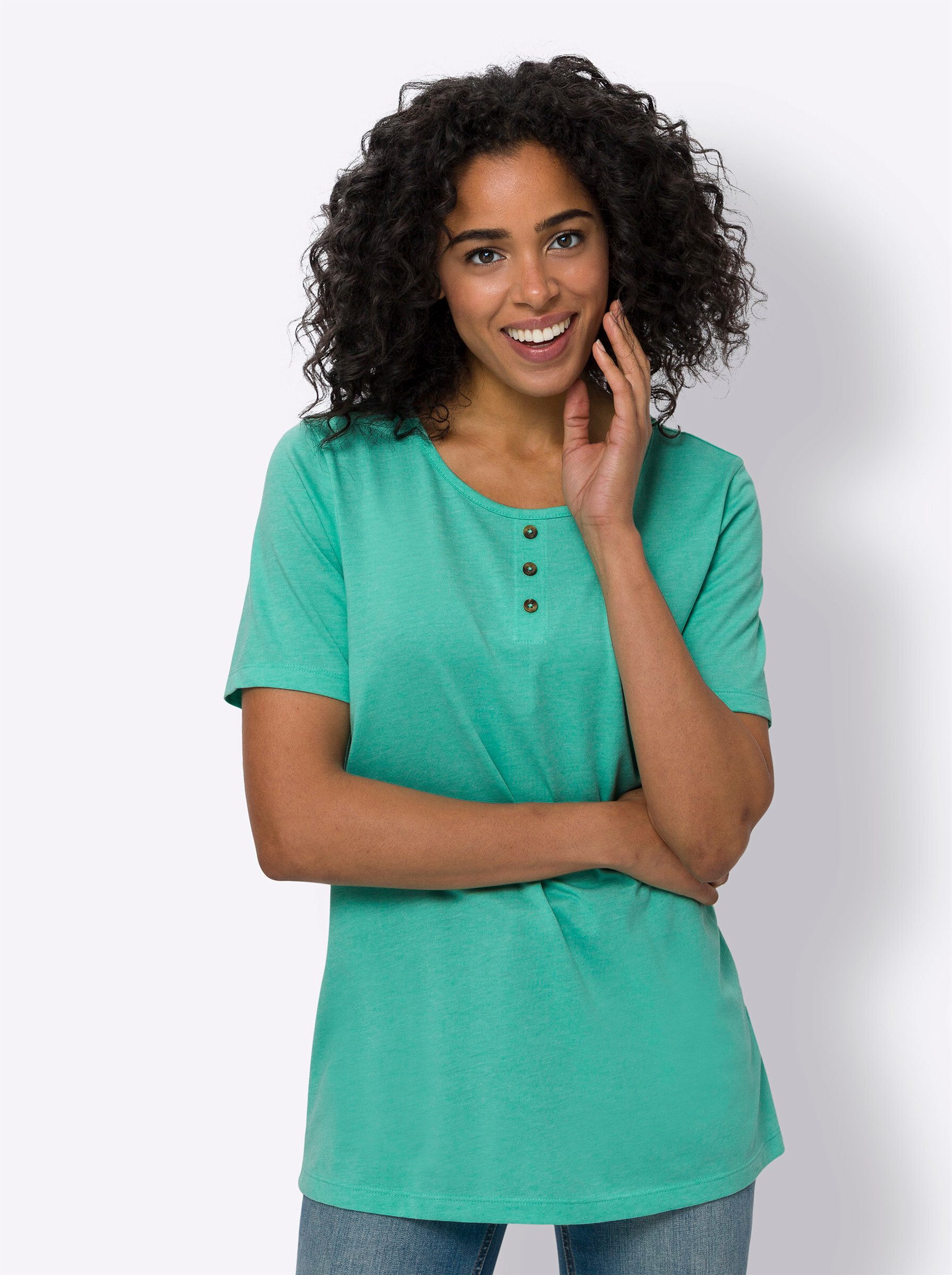 Sieh an! T-Shirt Longshirt . günstig online kaufen