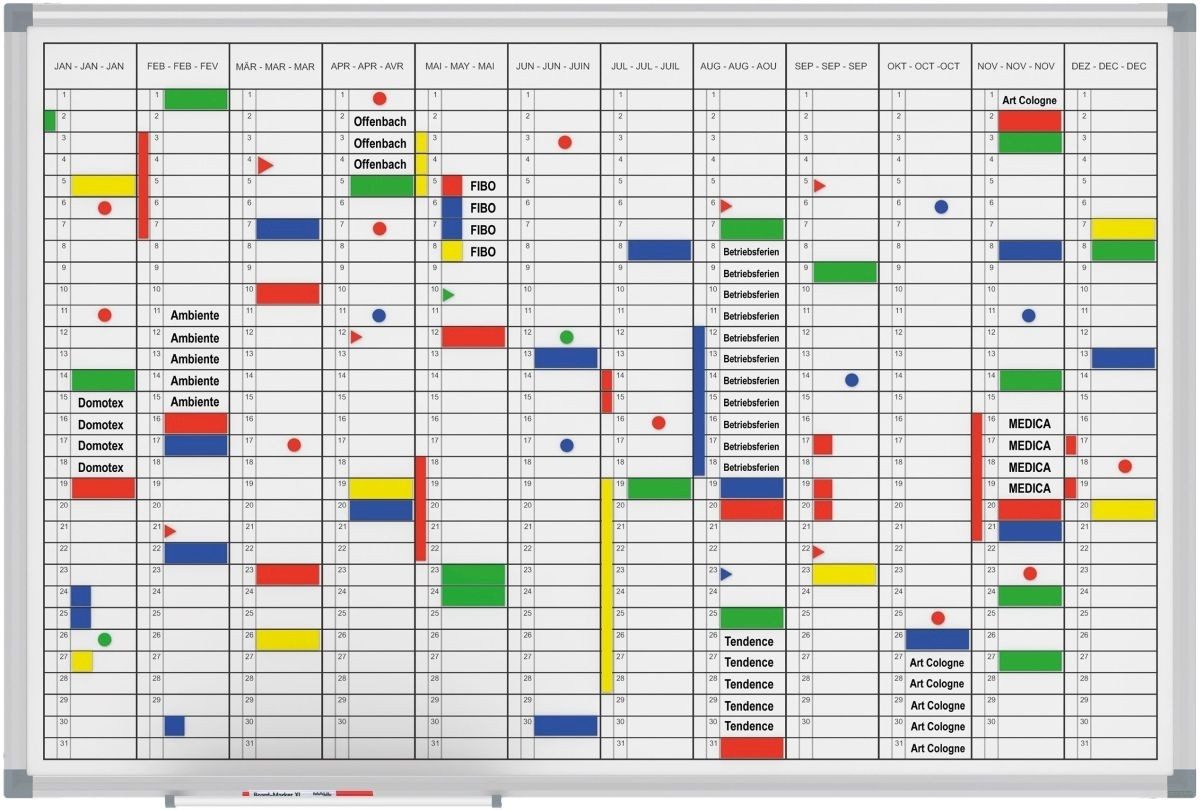 MAUL Wandtafel Jahresplaner Maulstandard 60x90cm