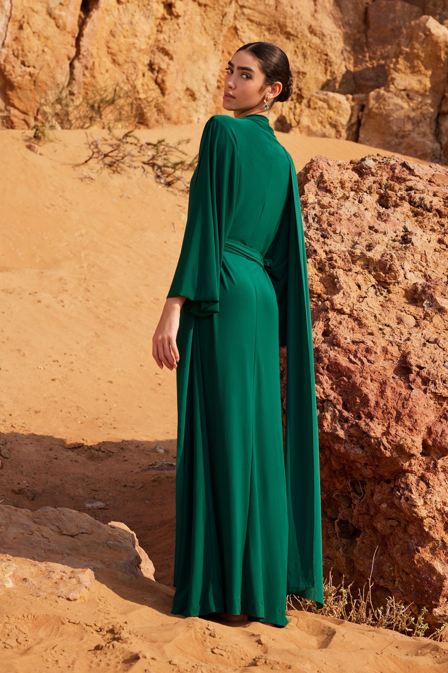 Next Maxikleid Maxikleid mit langen Ärmeln günstig online kaufen