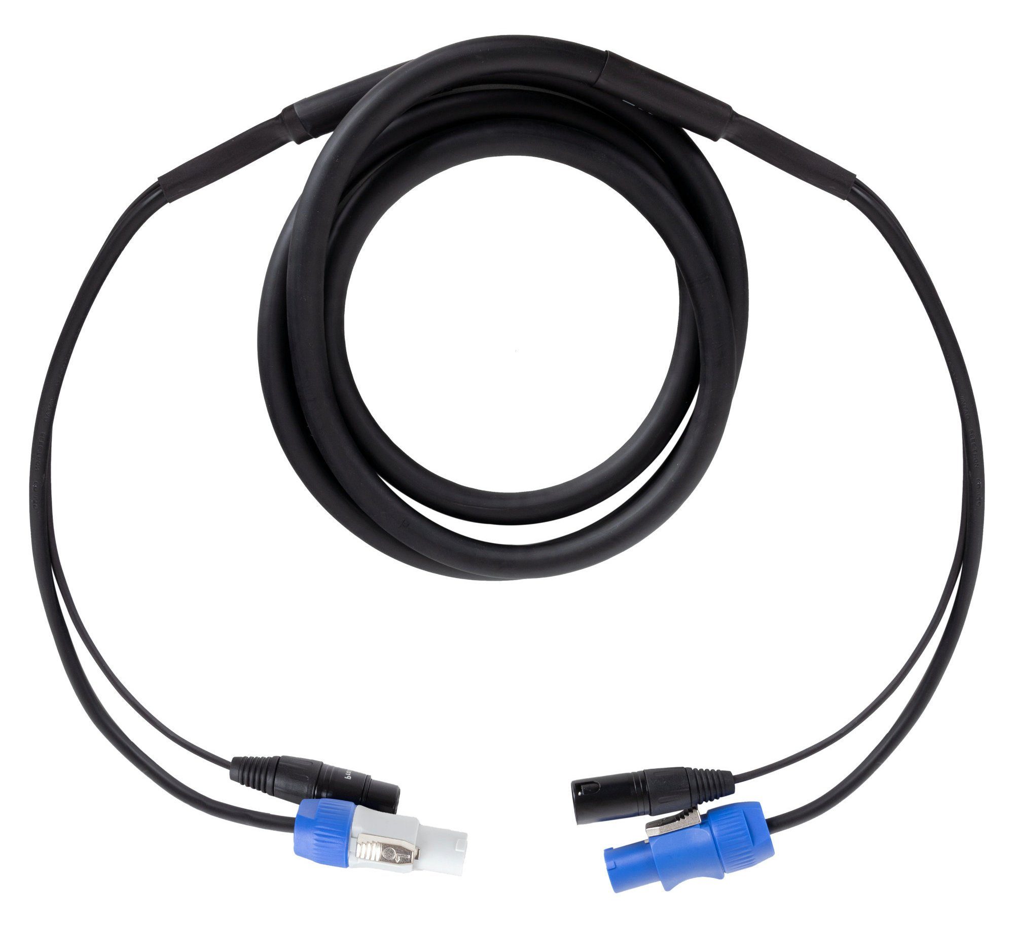 Pronomic Stage PPX Hybridkabel Powerplug Audio-Kabel, Powercon, XLR (250 cm), Kombi-Kabel für Stromversorgung und Audiosignal