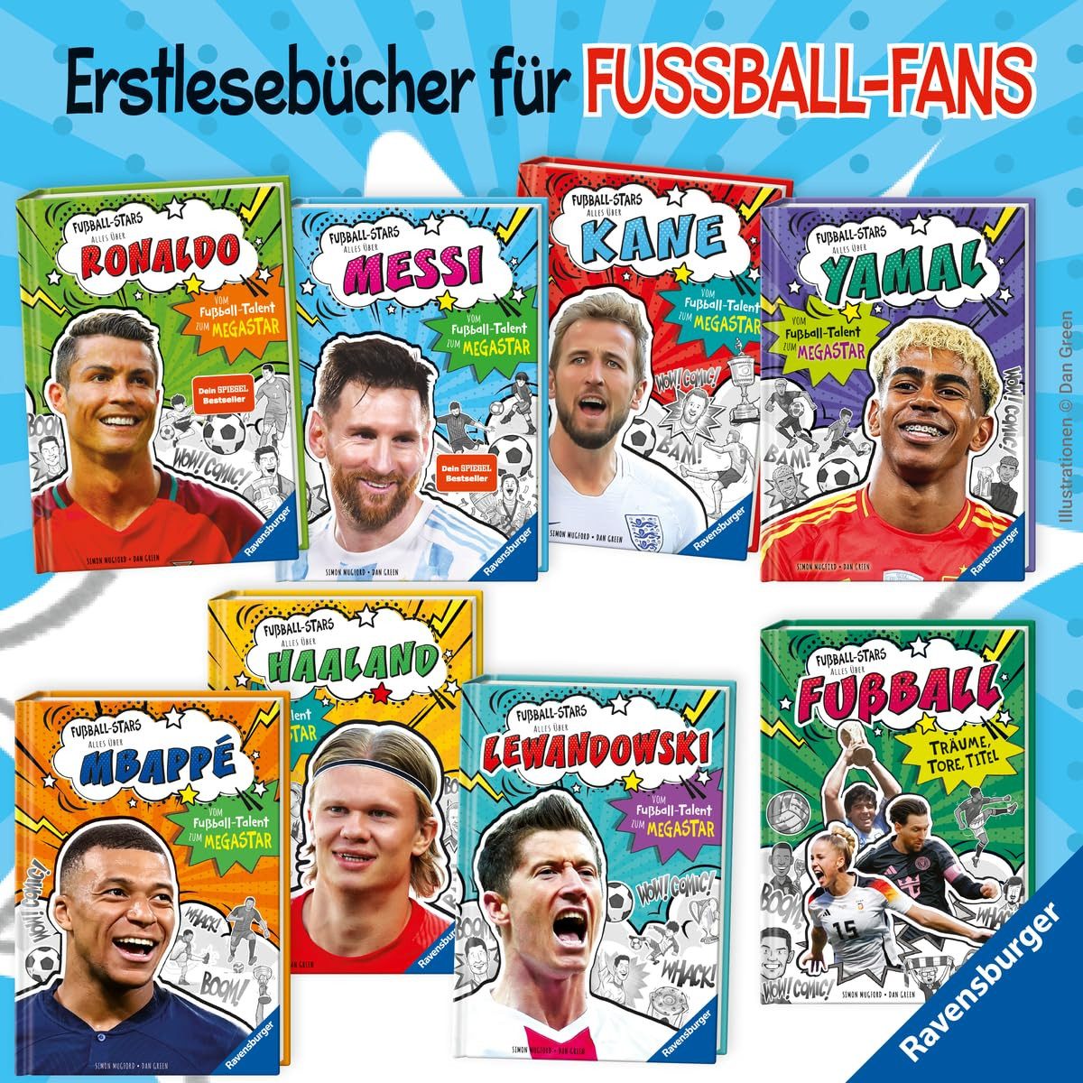 Ravensburger Spiel Fußball-Stars – Alles über Messi, Erstlesebuch ab 7 Jahren