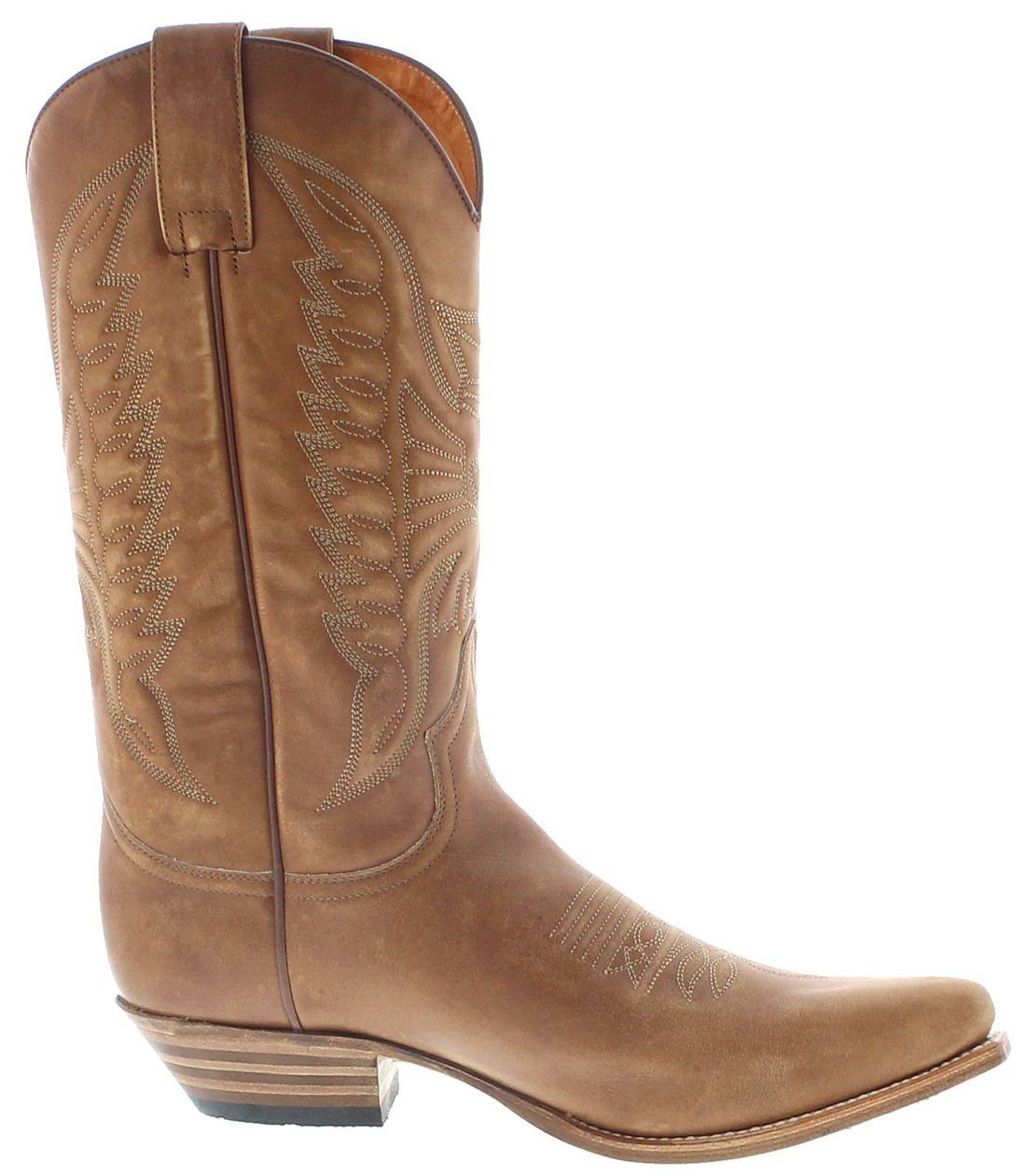 Sendra Boots 2073 Pico 023 Herren Westernstiefel Braun Cowboystiefel Rahmengenähter Herren Westernstiefel