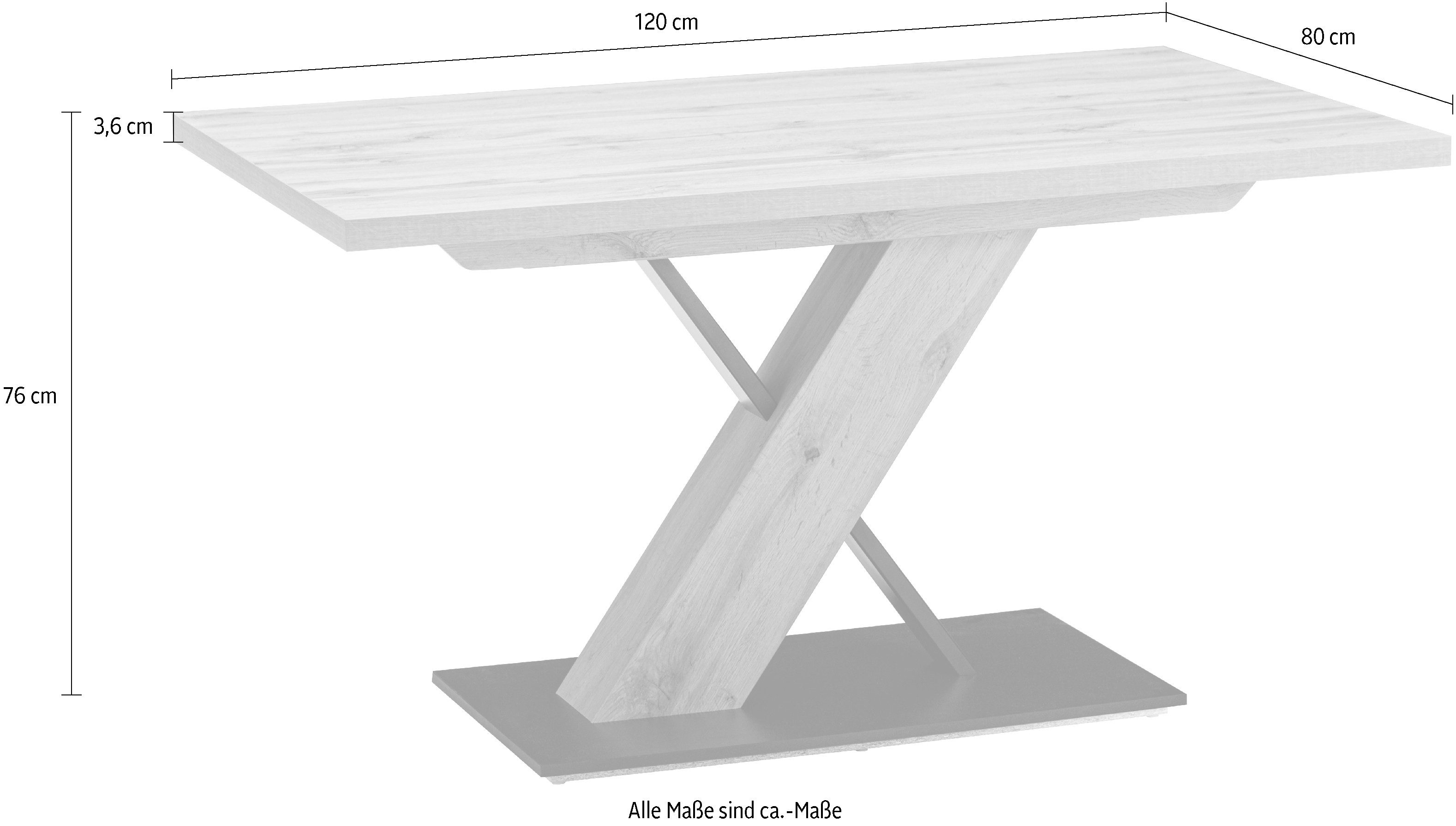 massivline&more Säulen-Esstisch Kristin, Säulentisch, Küchentisch, Tisch, günstig online kaufen