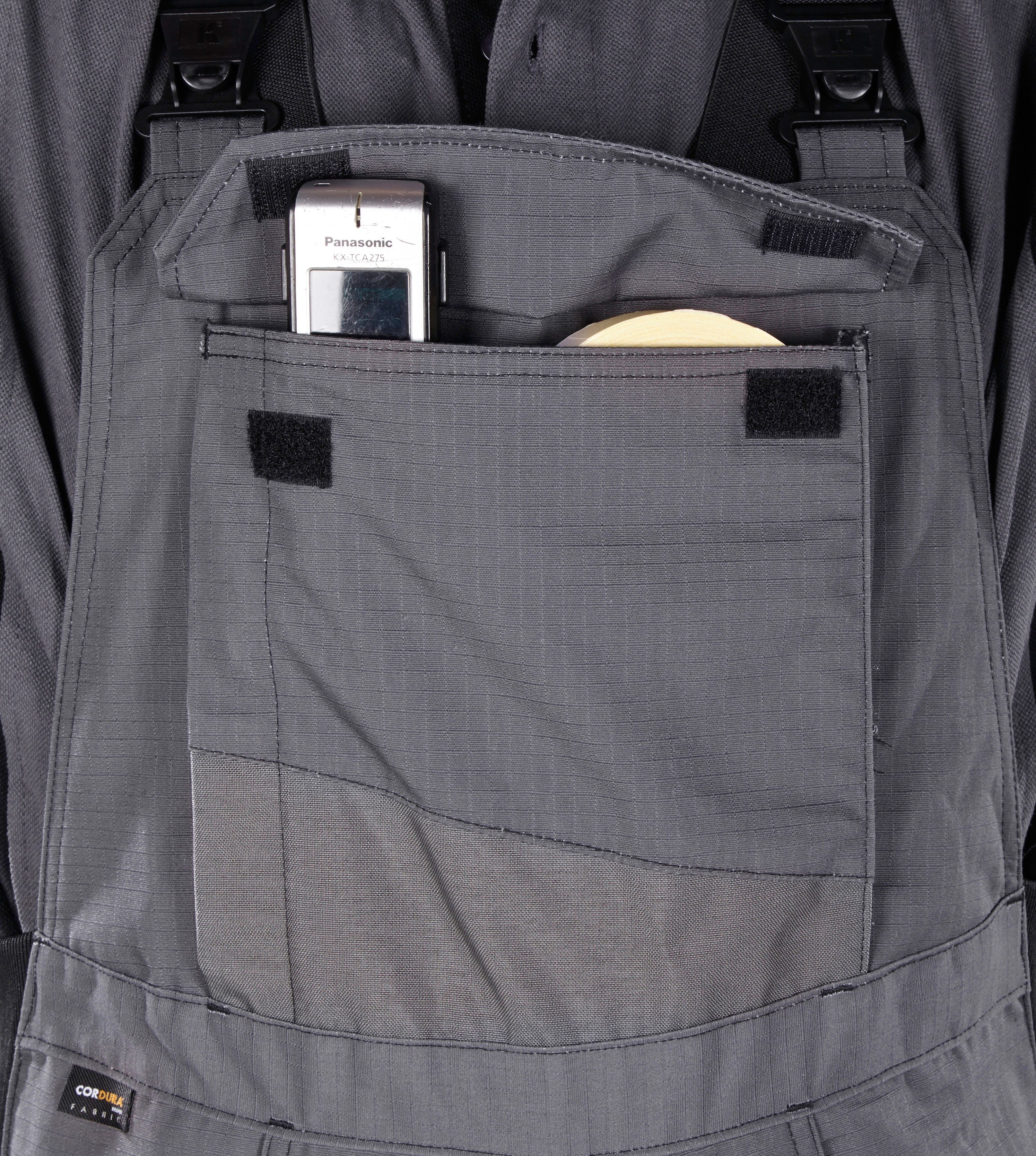 Kübler Latzhose Verstärkungen CORDURA® mit grau-anthrazit