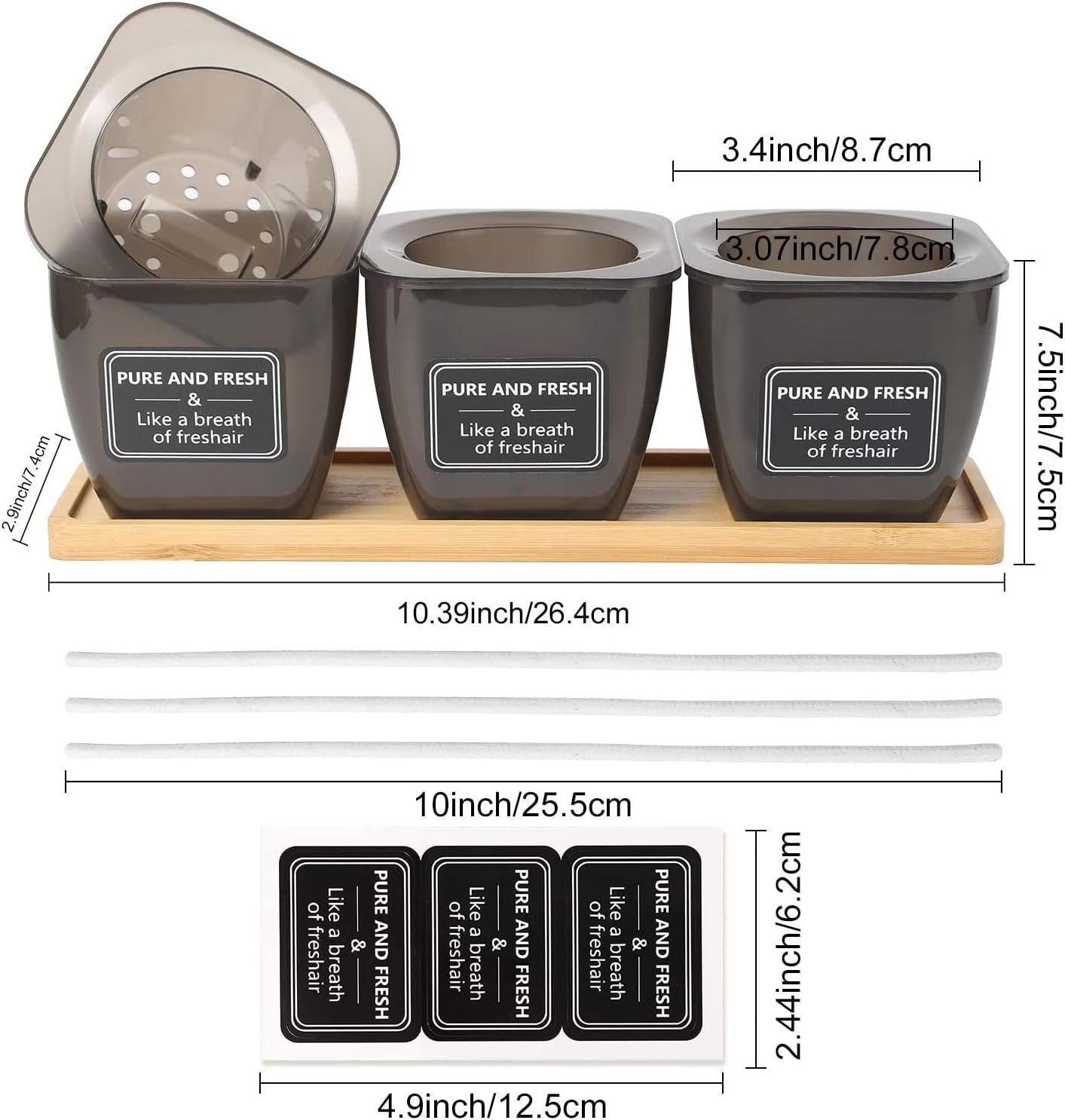 zggzerg Kräutertopf Kräutertopf Selbstbewässerung,3-Teilig Kräutertopf günstig online kaufen