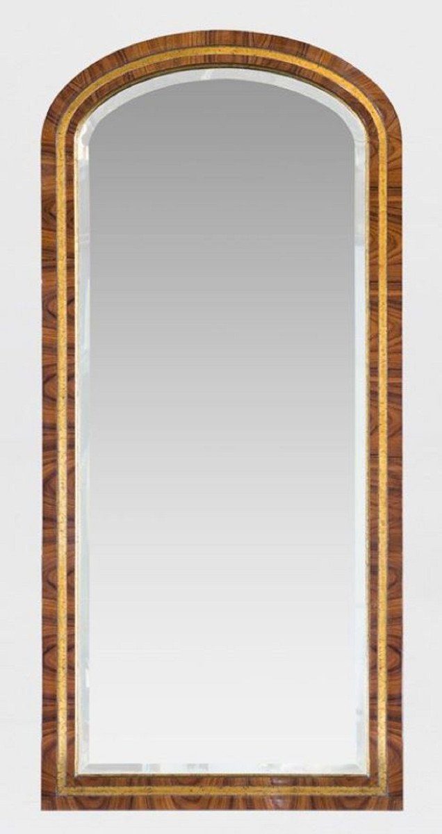 Möbel Braun H. Spiegel Luxus Barockstil 60 Casa Wandspiegel / x Massivholz Edler 135 x Padrino - - Barockspiegel 3 cm Barock Gold im Barock Antik