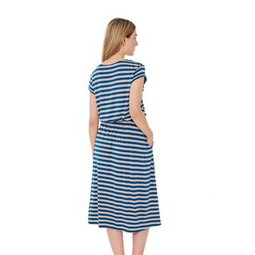 Finside Sommerkleid Mekko Kleid Finside Nautic/Pebble - 42 Kleid aus gestreiftem Bambusjersey