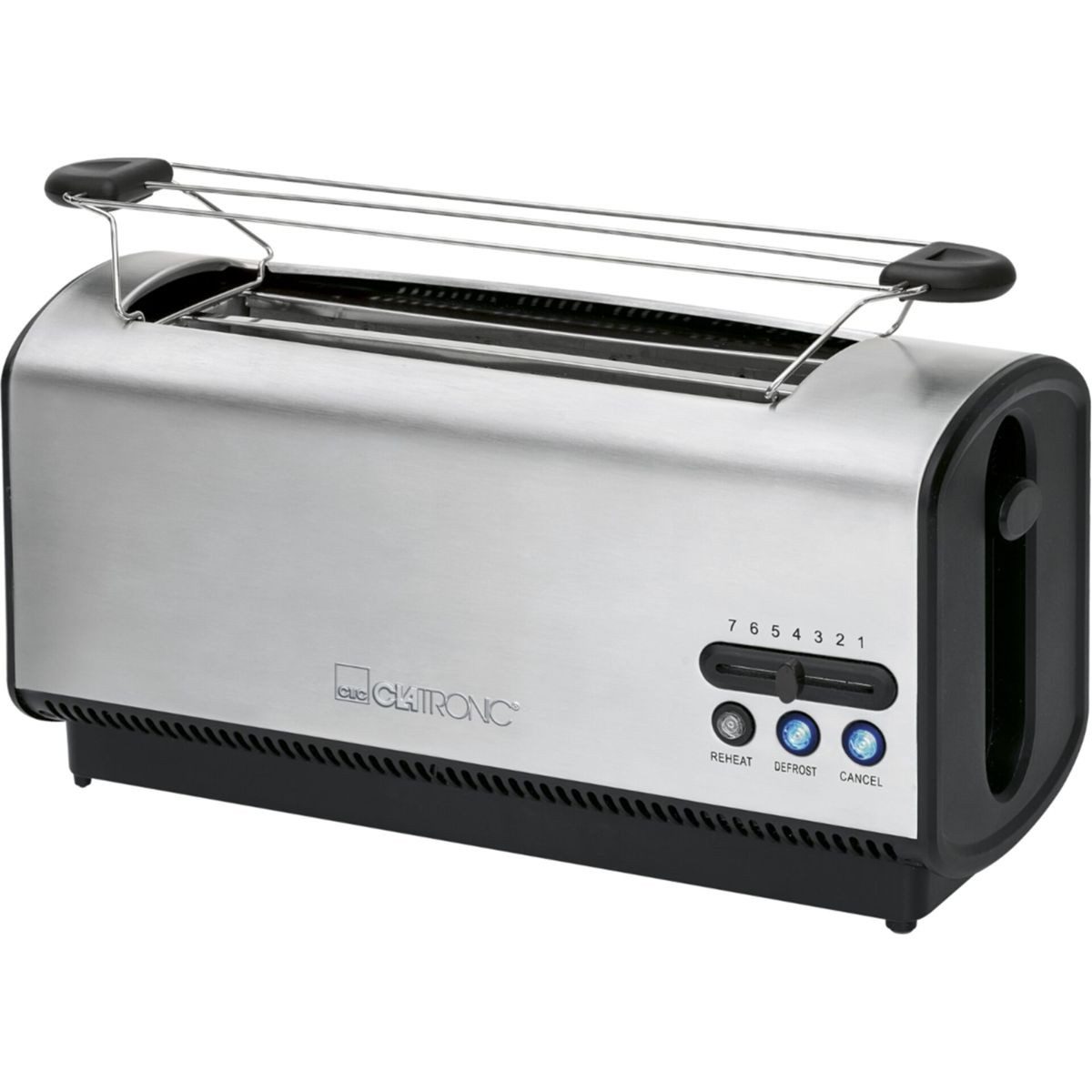 CLATRONIC Toaster TA 3687 inox 4 Scheiben-Langschlitztoaster