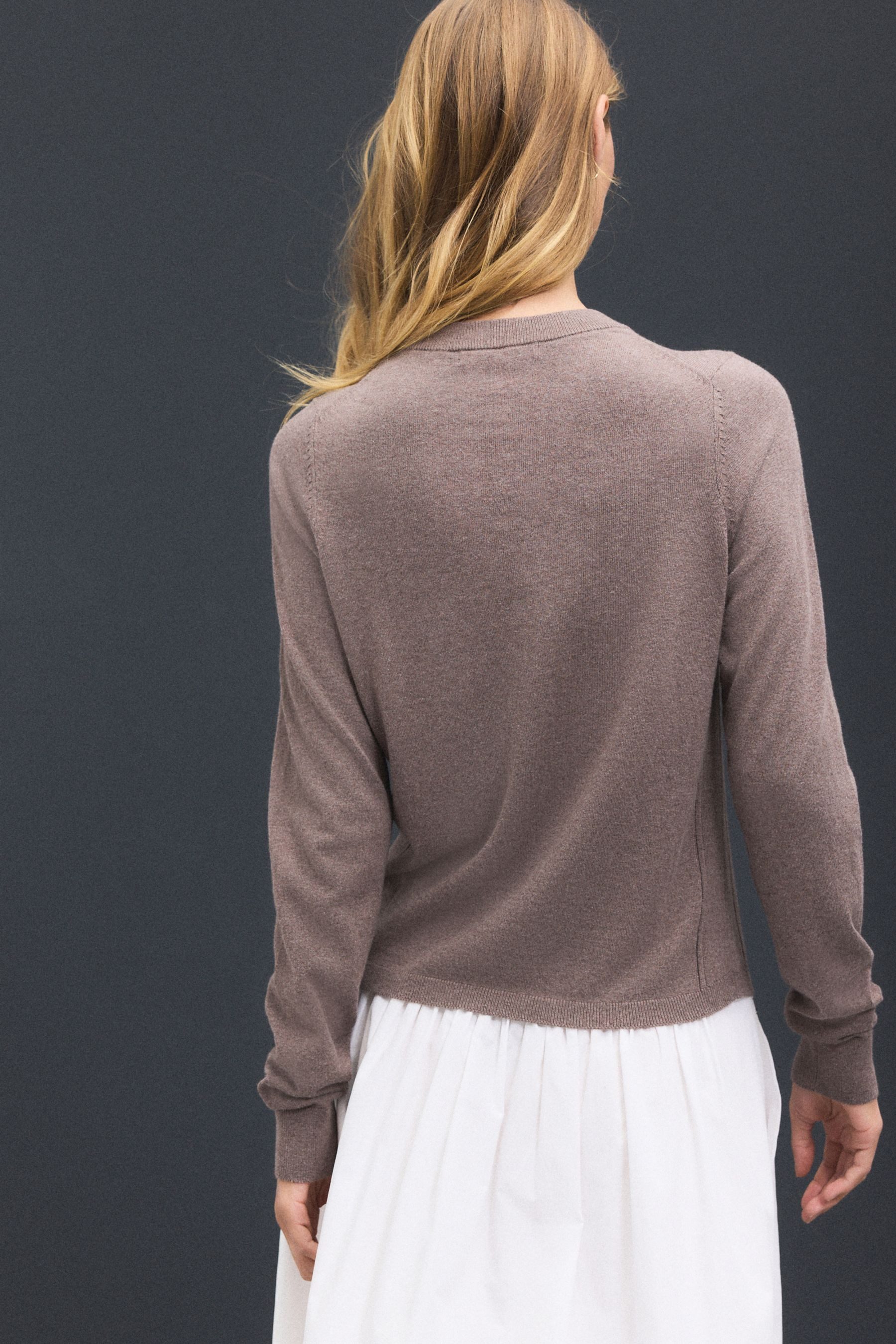 Next Strickjacke Weiche Strickjacke mit Fronttasche und Baumwolle (1-tlg) günstig online kaufen