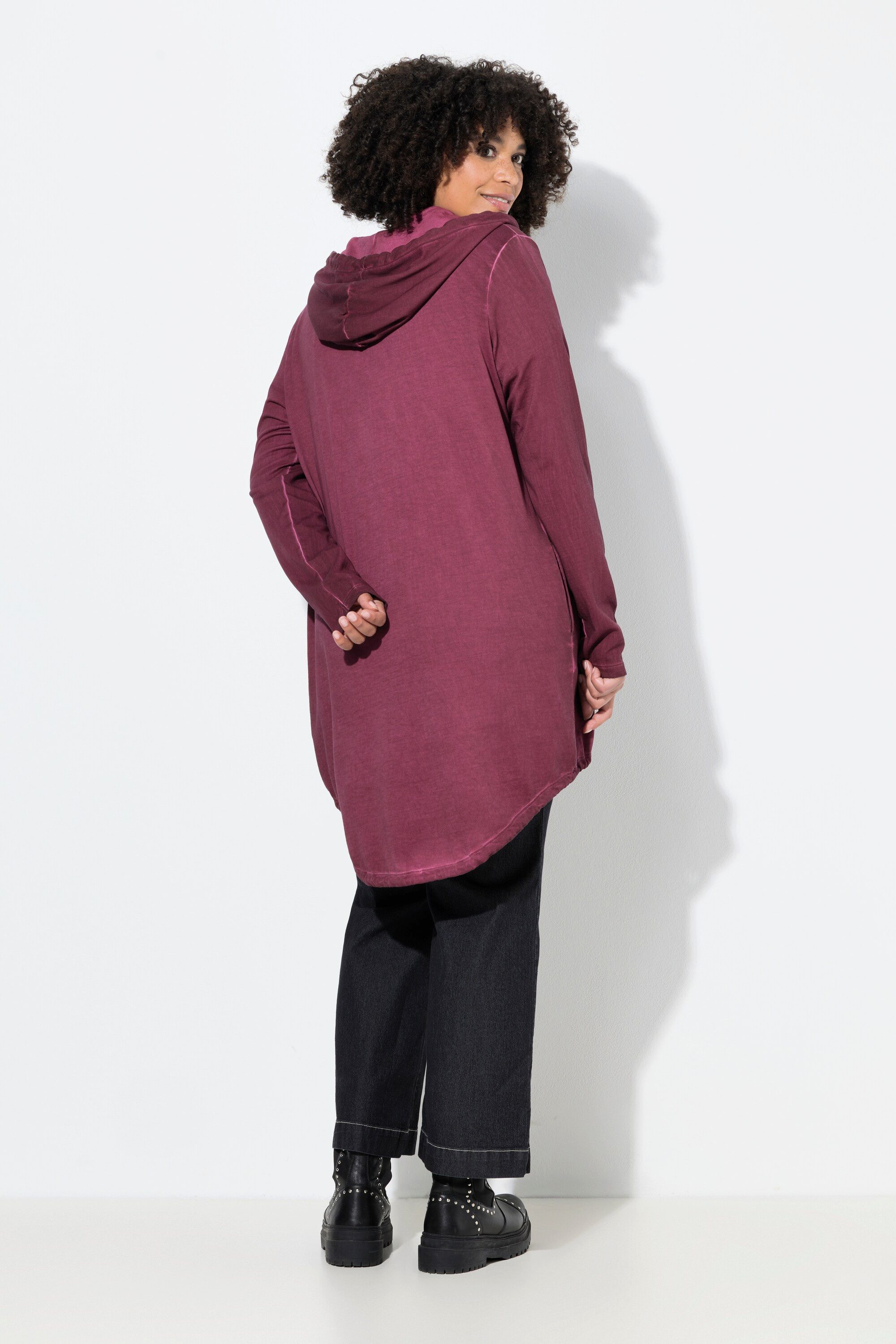 Angel of Style Sweatjacke Sweatjacke offene Form Kapuze – Bild 3 von 3