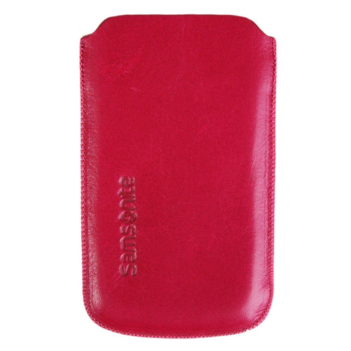 Samsonite Handyhülle Leder Universal Pouch Tasche Toledo Pink, Schutz-Hülle Etui für klassisches Handy MP3 MP4-Player Audio-Player